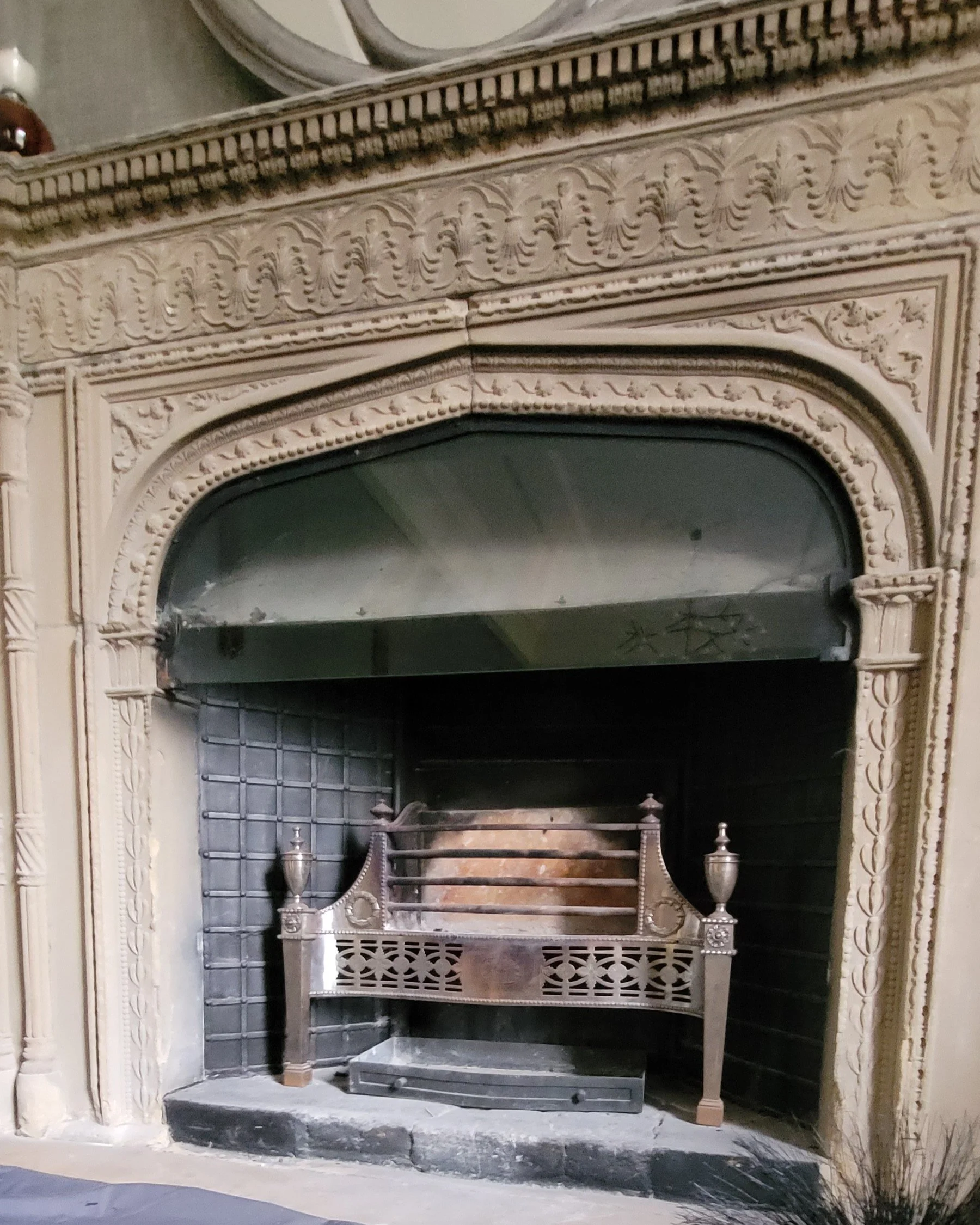 A Grand fireplace in Durham