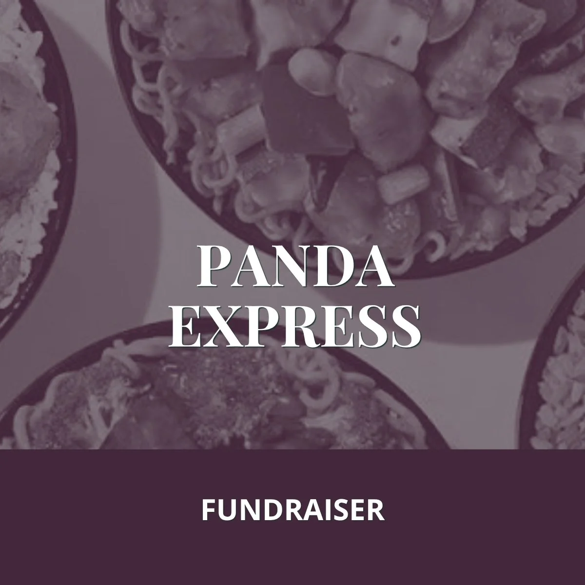 Panda Express Fundraiser