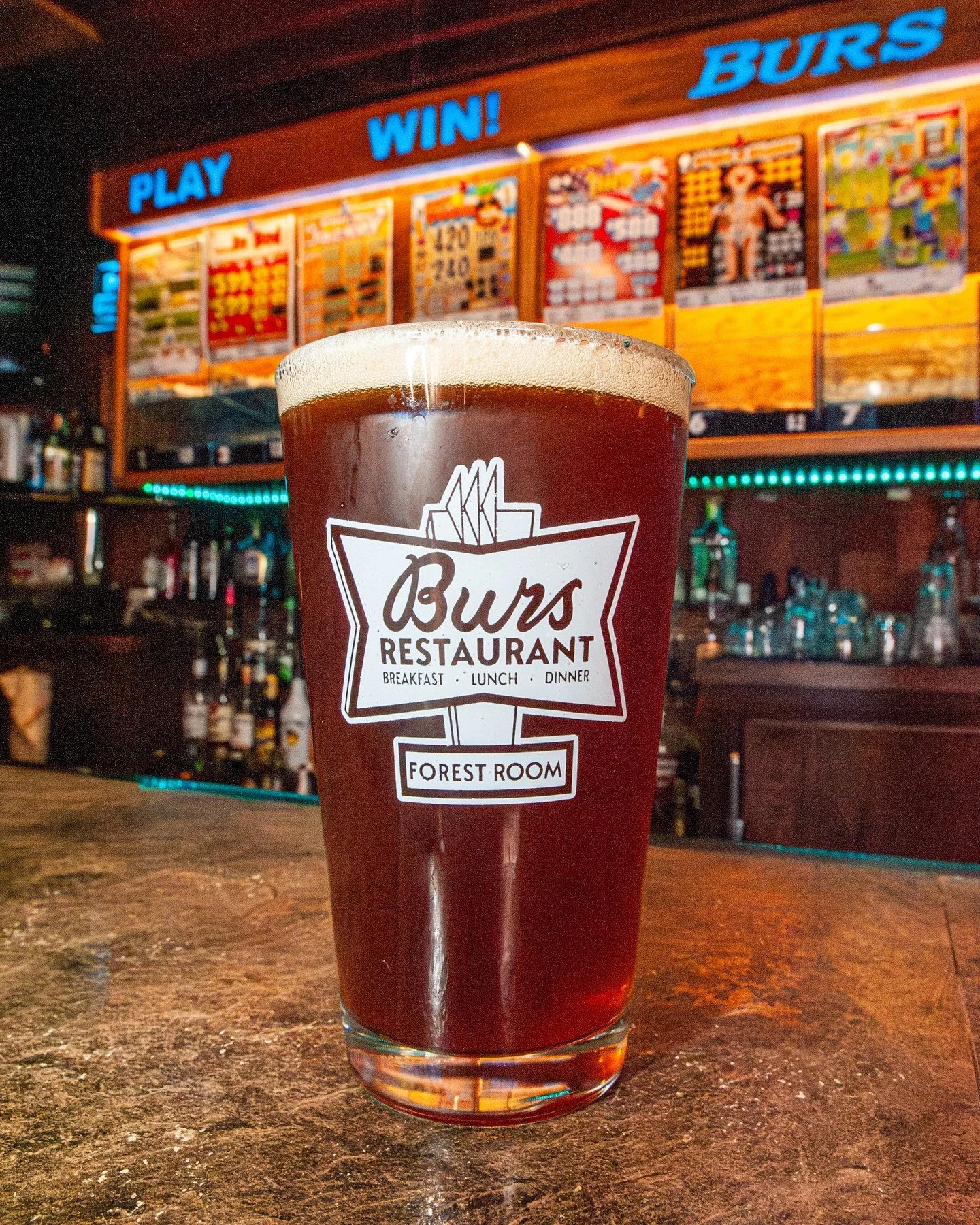 We have new pint glasses available! Come get your fill at Burs and take a bit of Lakewood history home with you 🍻
