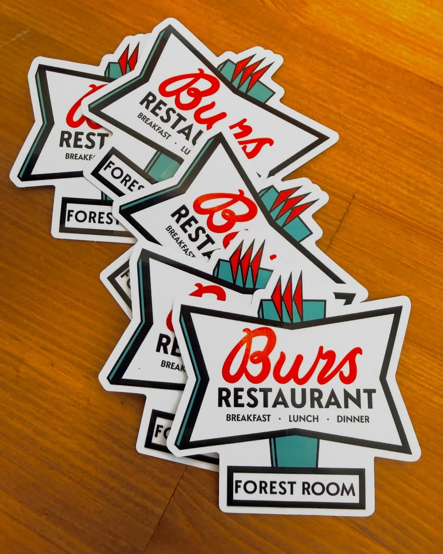 We have new stickers and postcards for $1! Take a little bit of Burs home with you next time you come in for a meal. 
☕️🍳🥞🥪🍔🍝🥗🍻