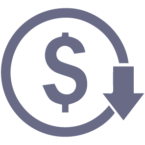 Lower Money Icon