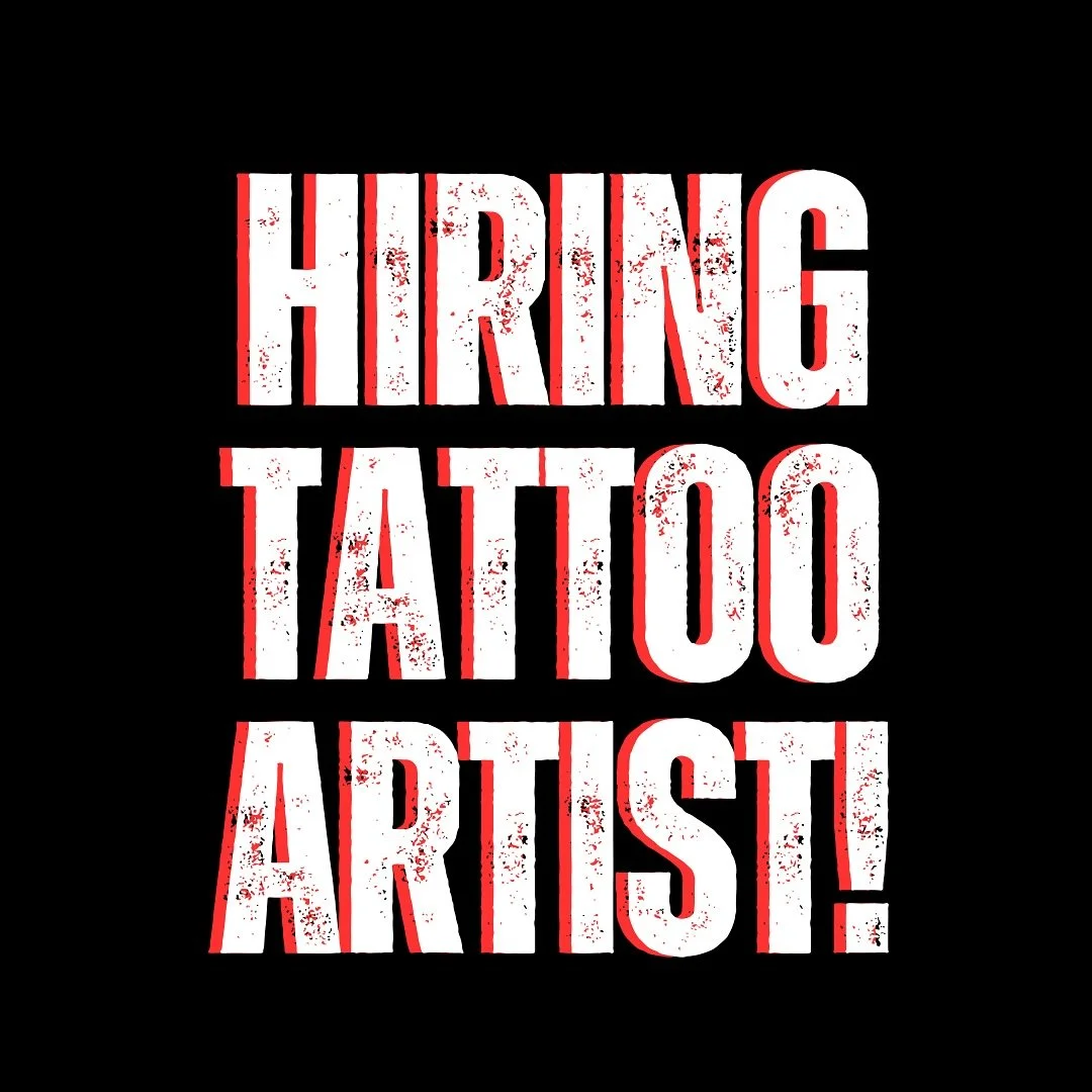 🌟 **We&rsquo;re Hiring a Talented Tattoo Artist!** 🌟

Do you have a passion for creating unique, stunning tattoos? We&rsquo;re looking for a skilled artist to join our creative team! If you&rsquo;re dedicated to your craft, have a strong portfolio,