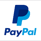 PayPal logo with blue 'P' and 'PayPal' text