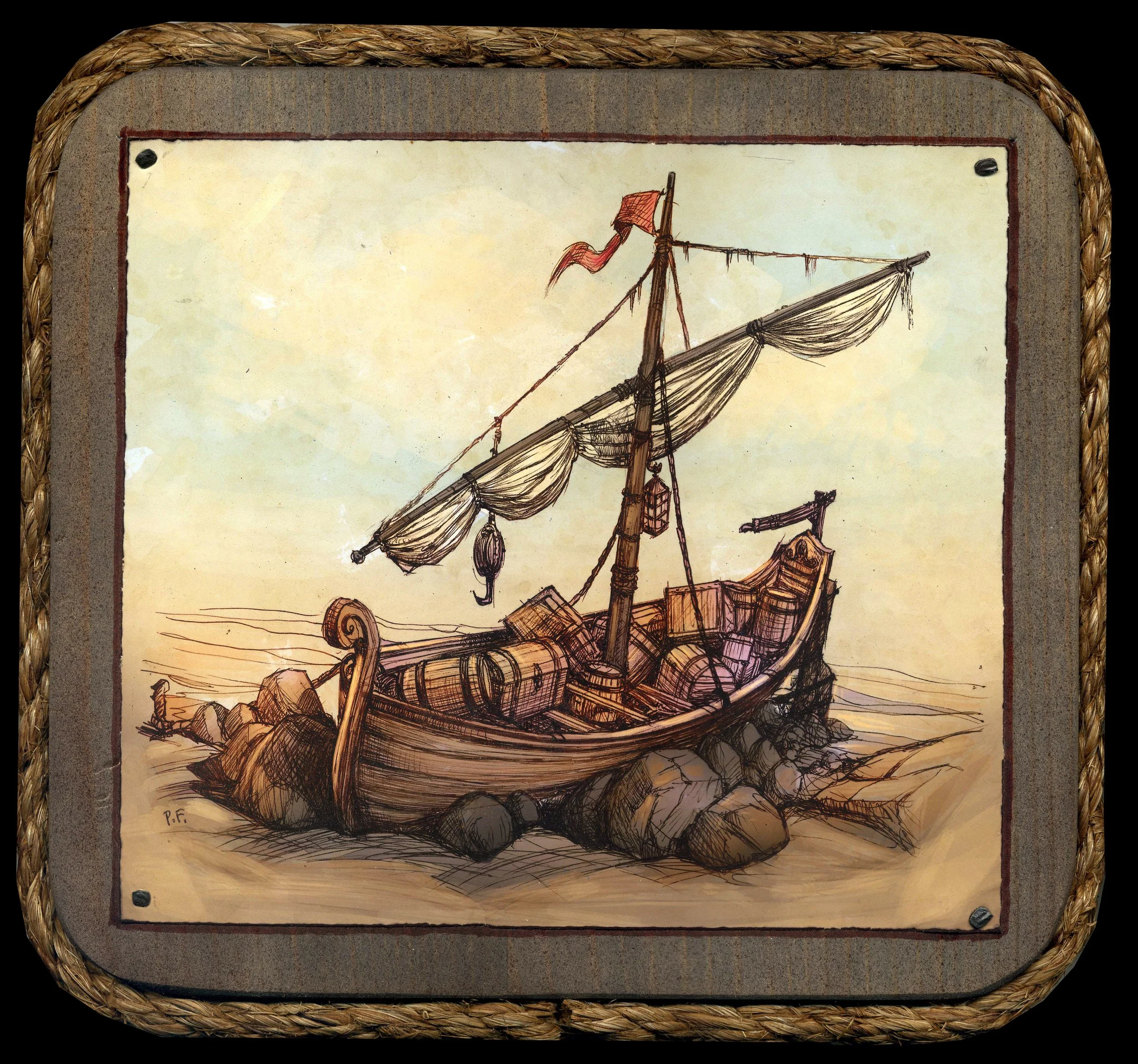 Beached Treasure Art Print