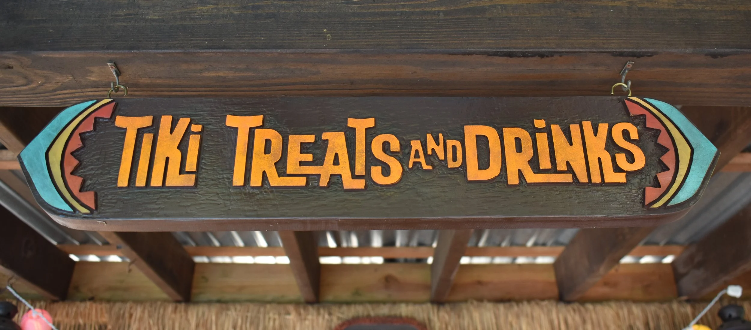 Tiki Treats and Drinks Wooden Sign