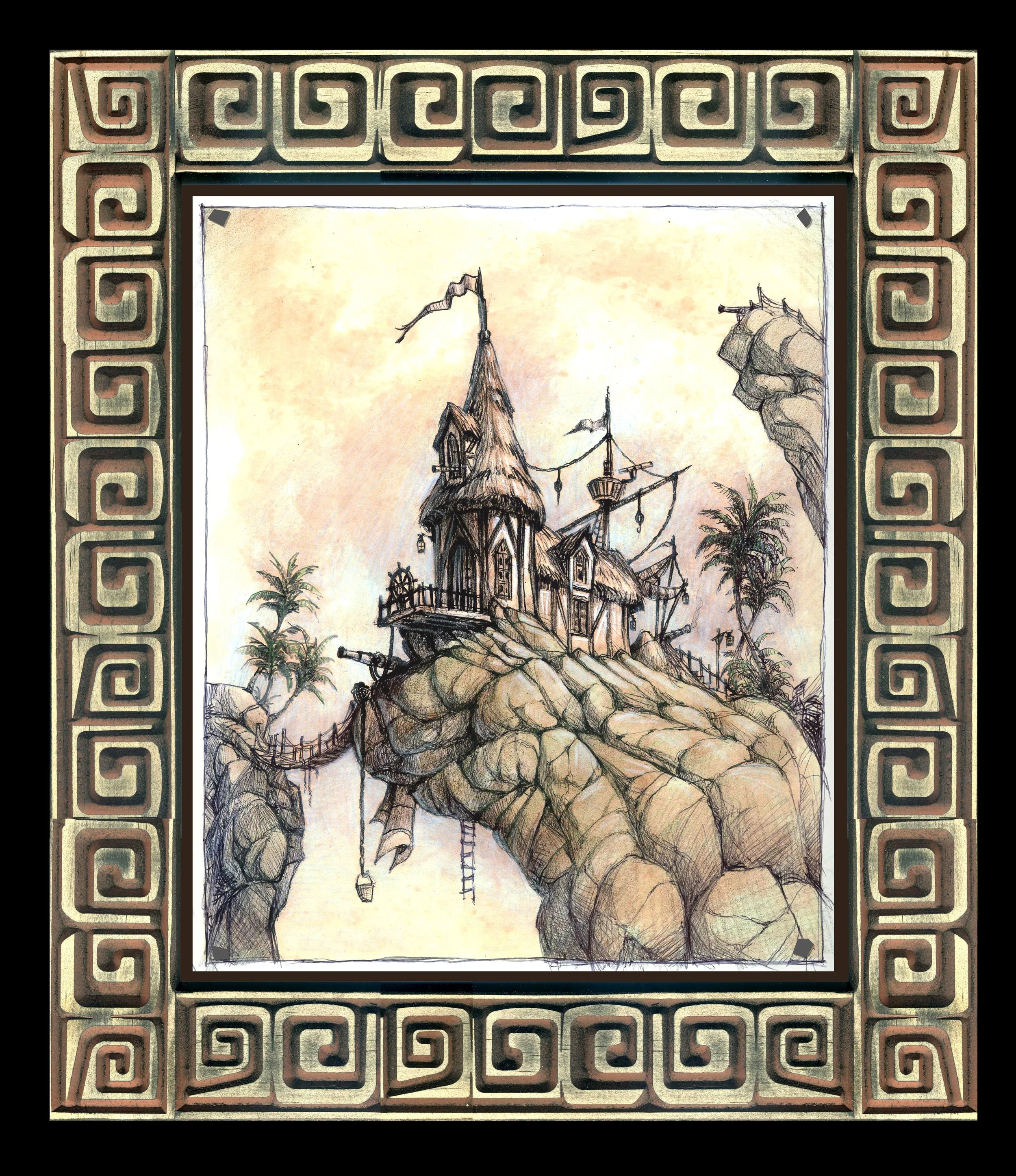 Jungle Hideout Art Print and Frame