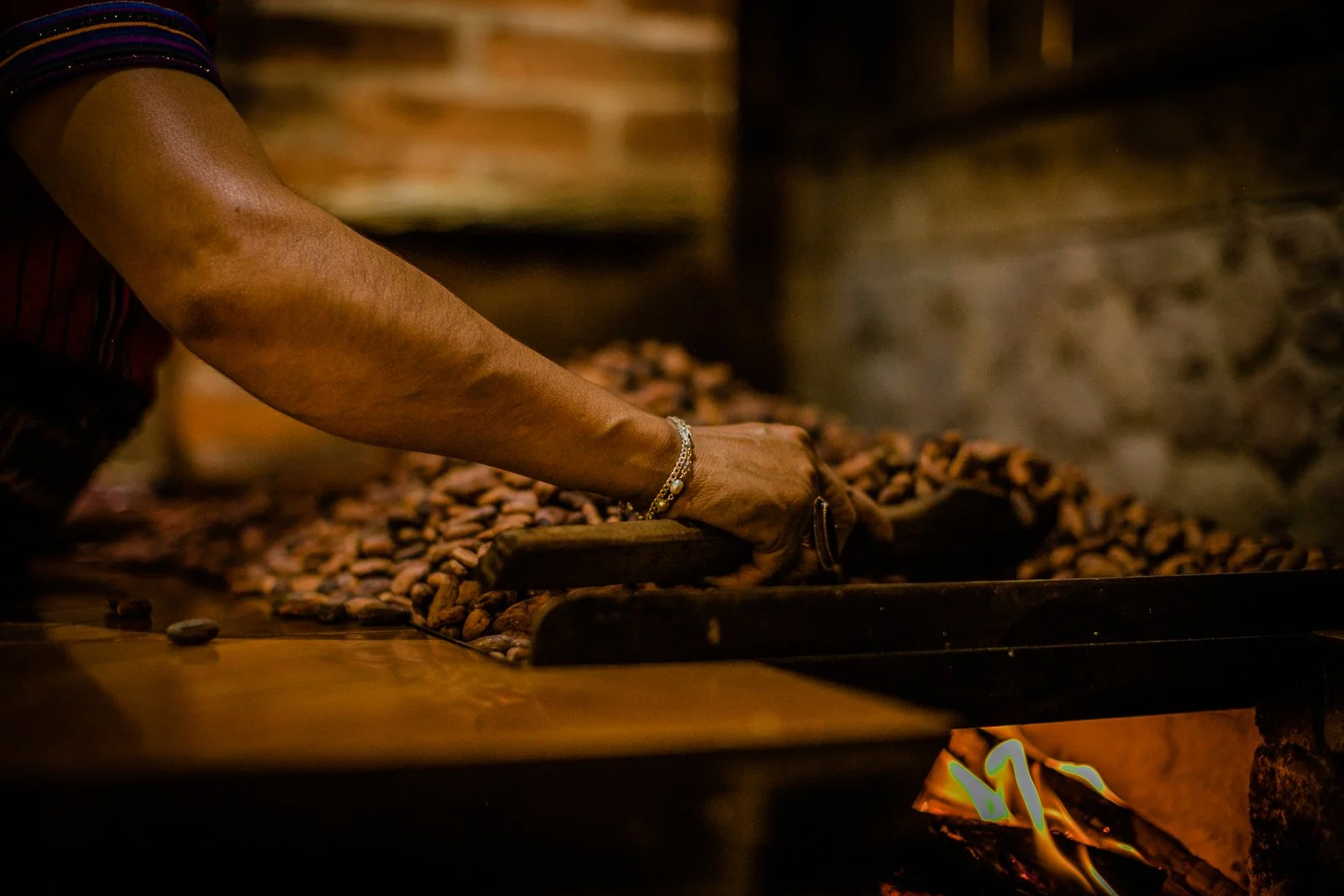 Étapes de préparation du cacao en gros plan