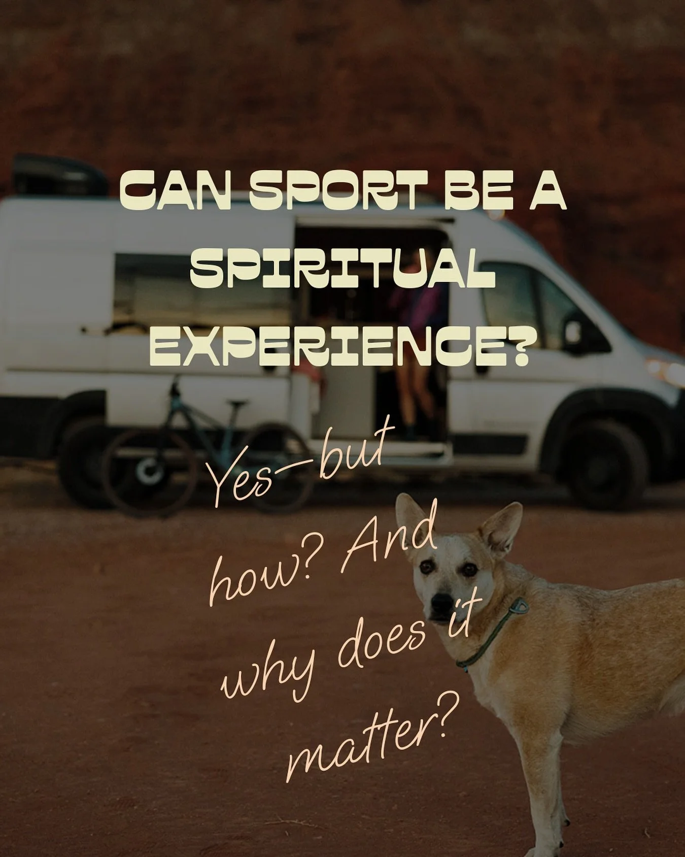 Can sport be a spiritual experience?
Yes&mdash;but how? And why does it matter?

Sport often becomes a hyper-individualized pursuit. We&rsquo;re consumed by the shoulds, internal pressure, and performance metrics. The focus turns inward&mdash;on doin
