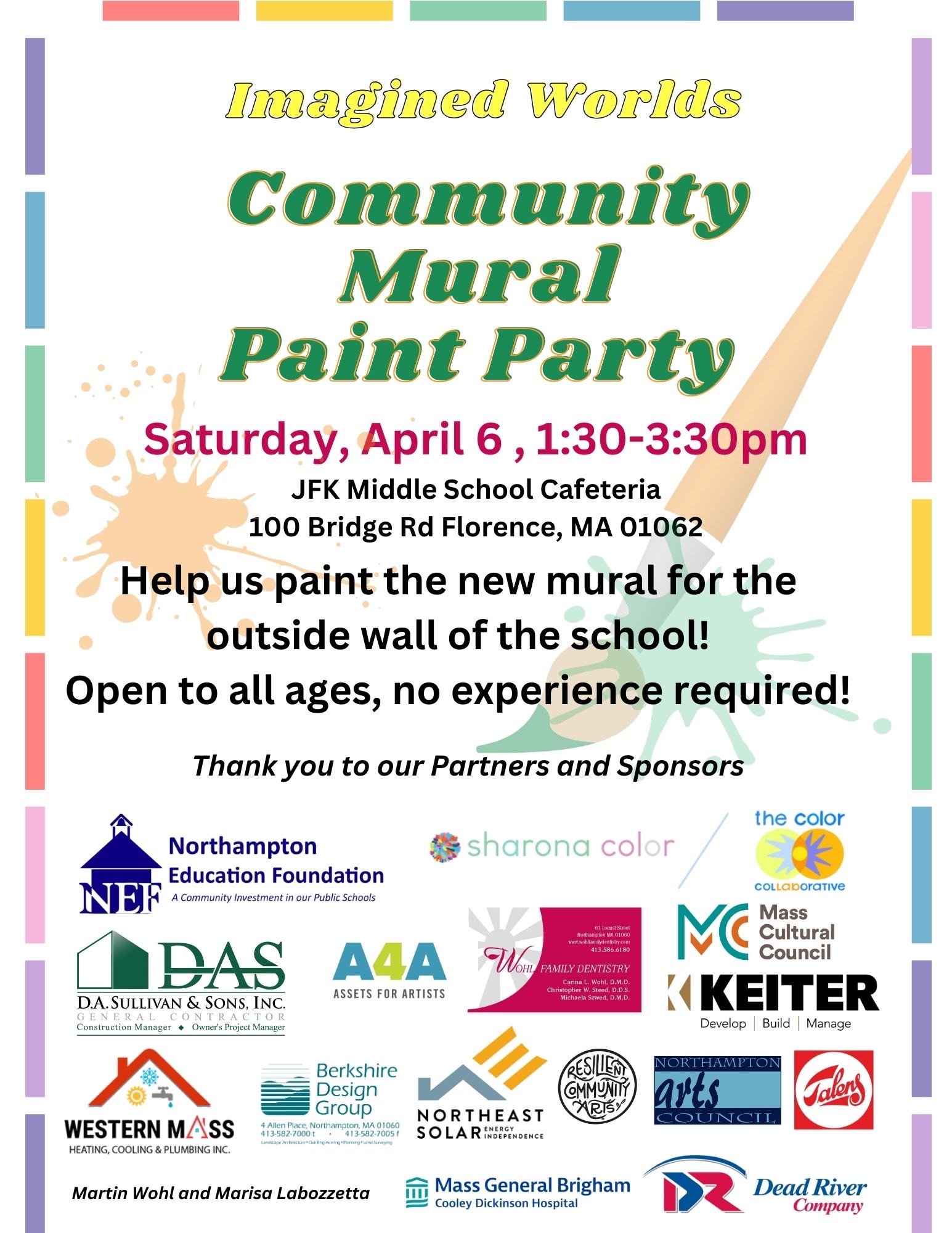 Imagined Worlds Community Mural Paint Party
