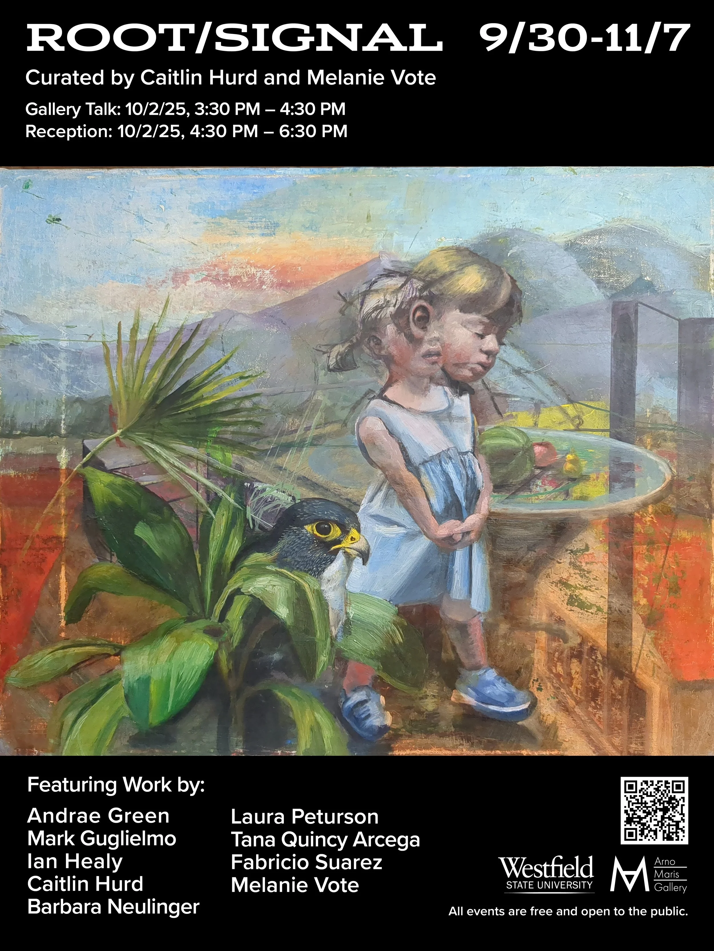 Painting Exhibition “Root/Signal” by artist Caitlin Hurd