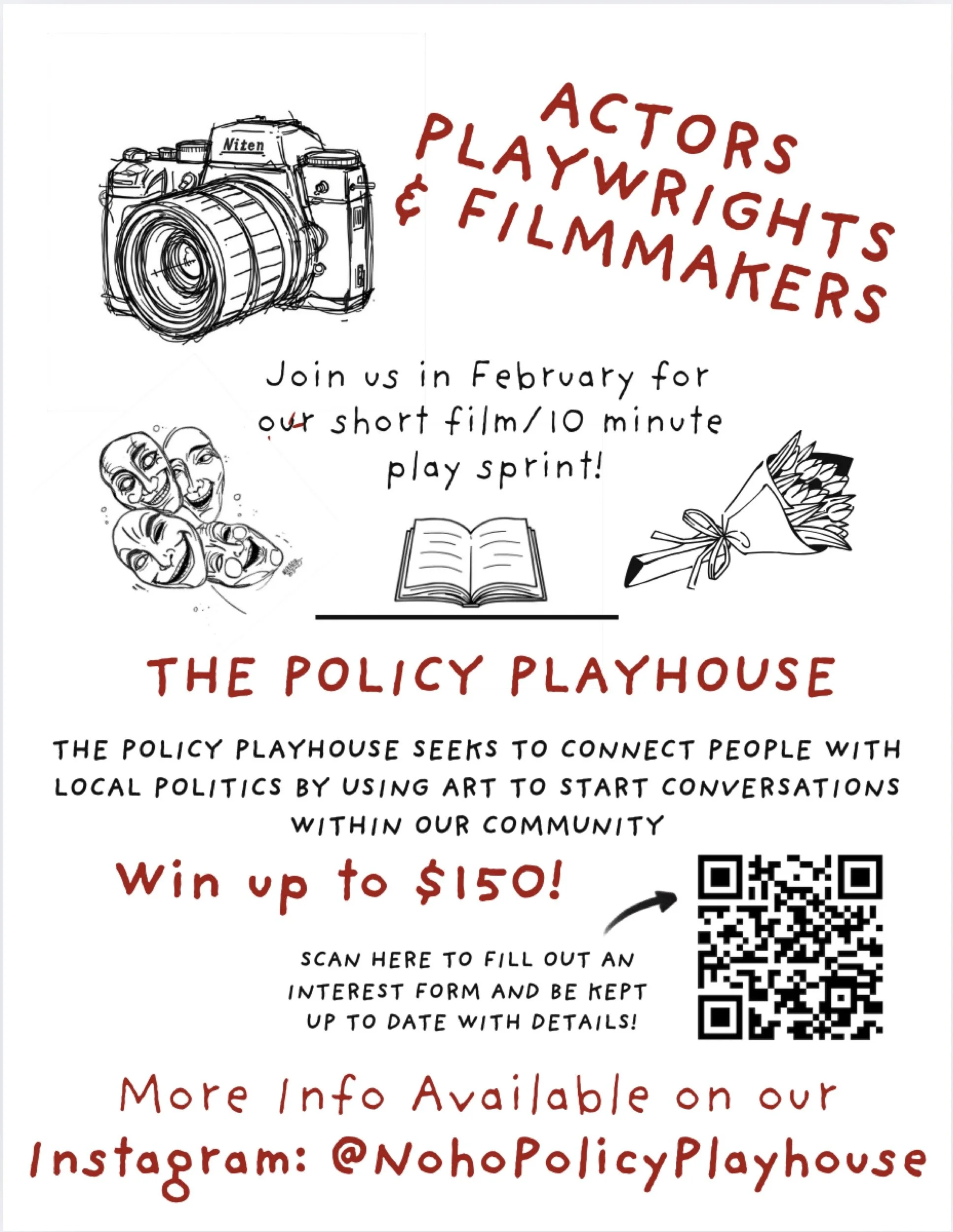 Call for Artists – The Policy Playhouse 2026 Festival