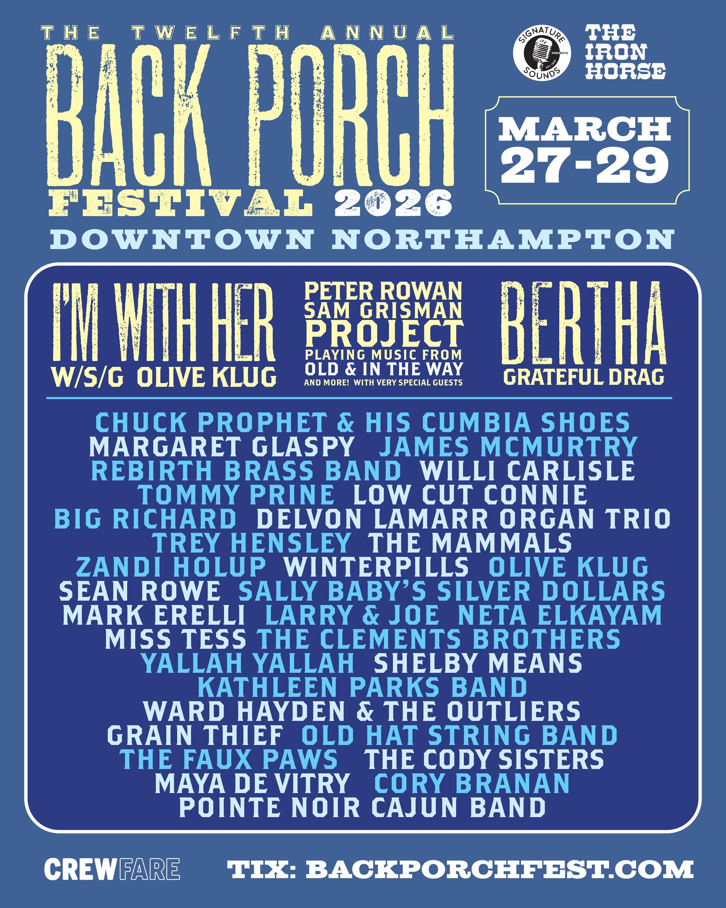 Back Porch Festival returns March 27-29th 