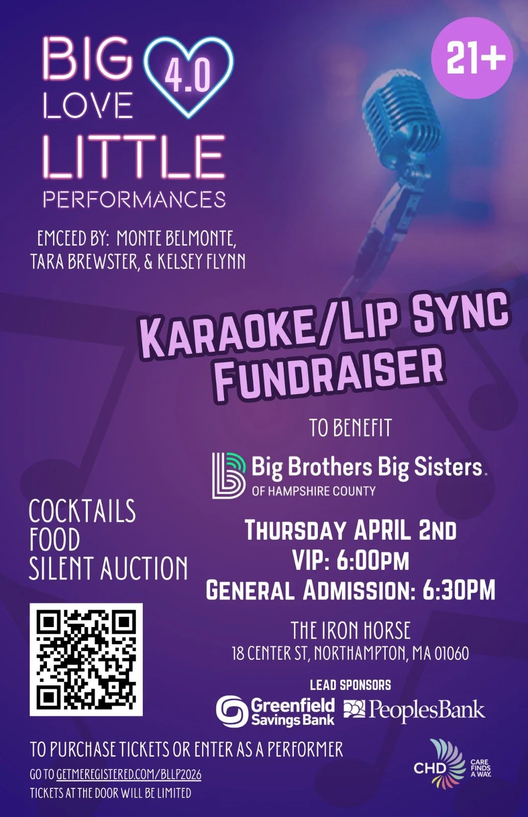 Big Love Little Performances: Benefit Show for CHD’s Big Brothers Big Sisters of Hampshire County