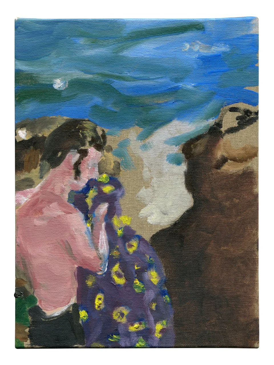 BATHER
 oil on canvas, 24 x 18 cm 