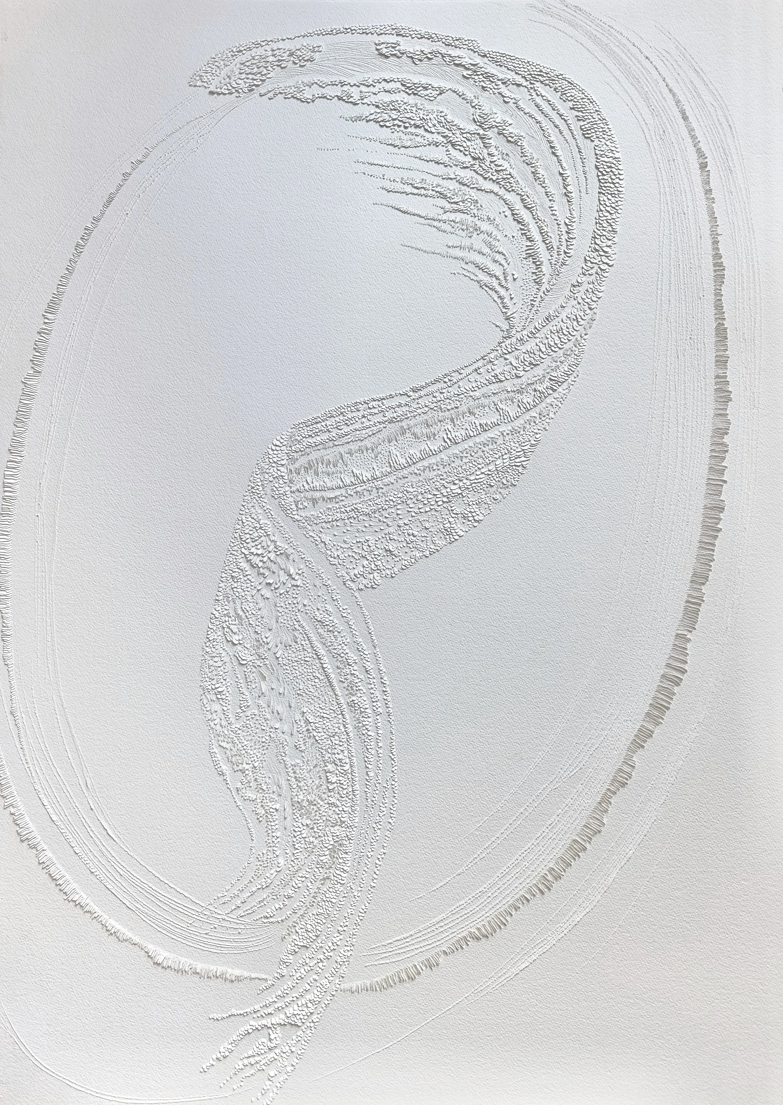 "Unity in motion I", bas relief on paper, 120 x 89 cm