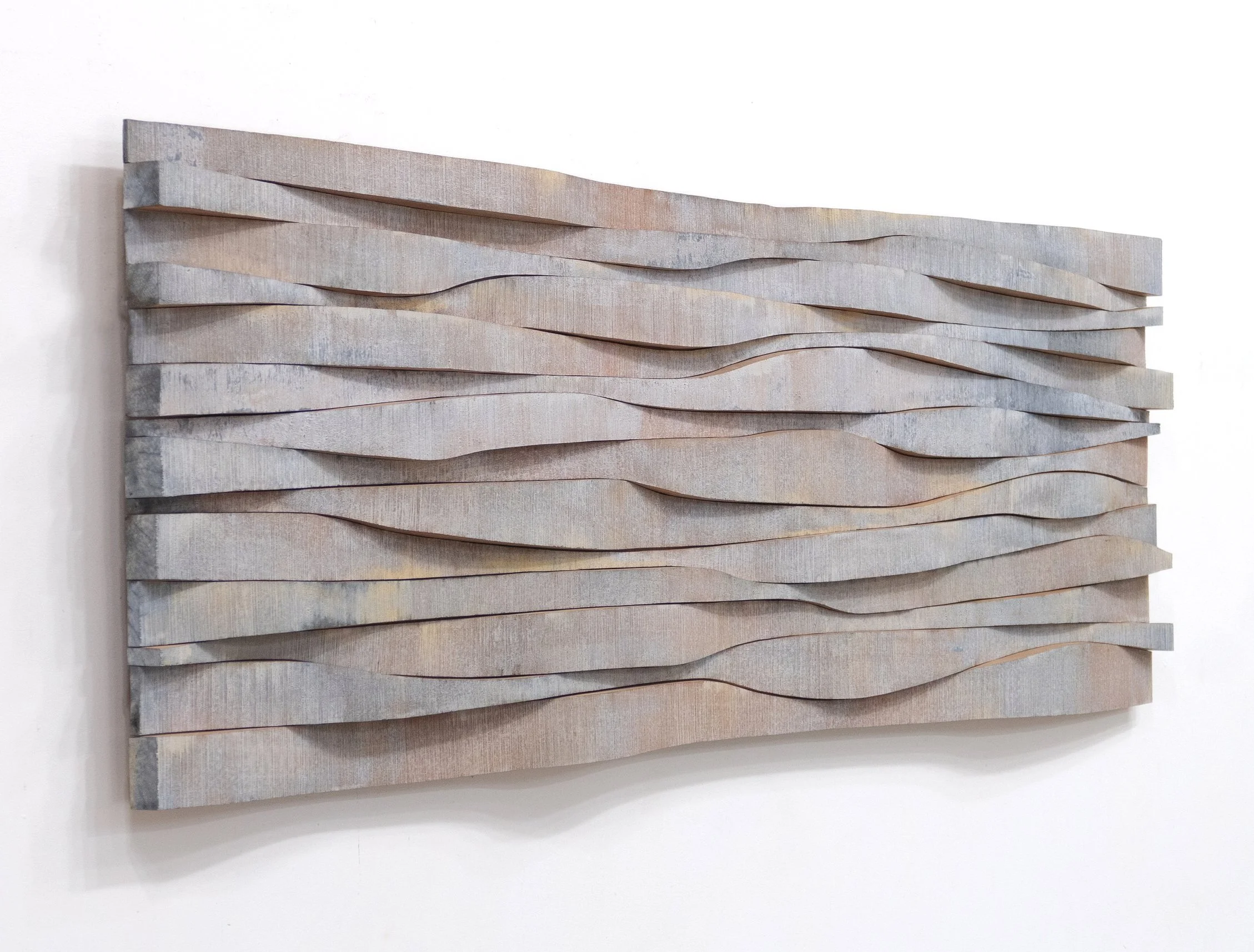 "The inside of it 2", Alder wood, 42 x 127 cm. Private collection