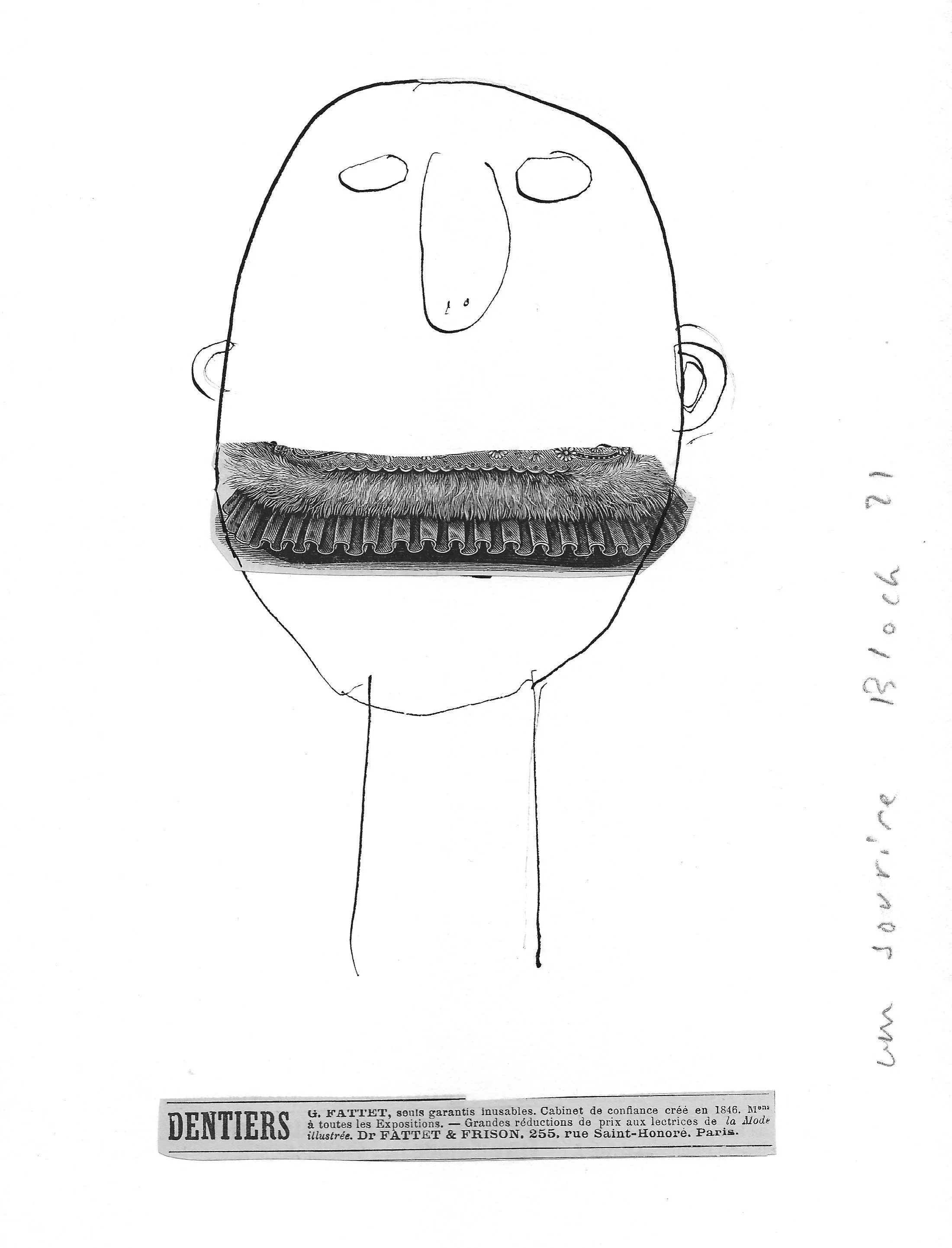 "Un sourire"
Original collage on paper