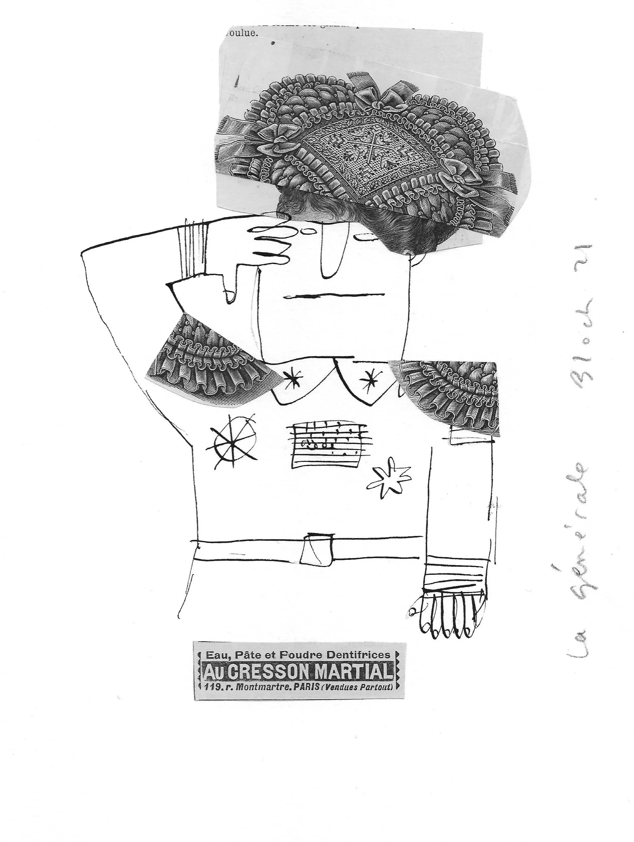 "La générale"
Original collage on paper