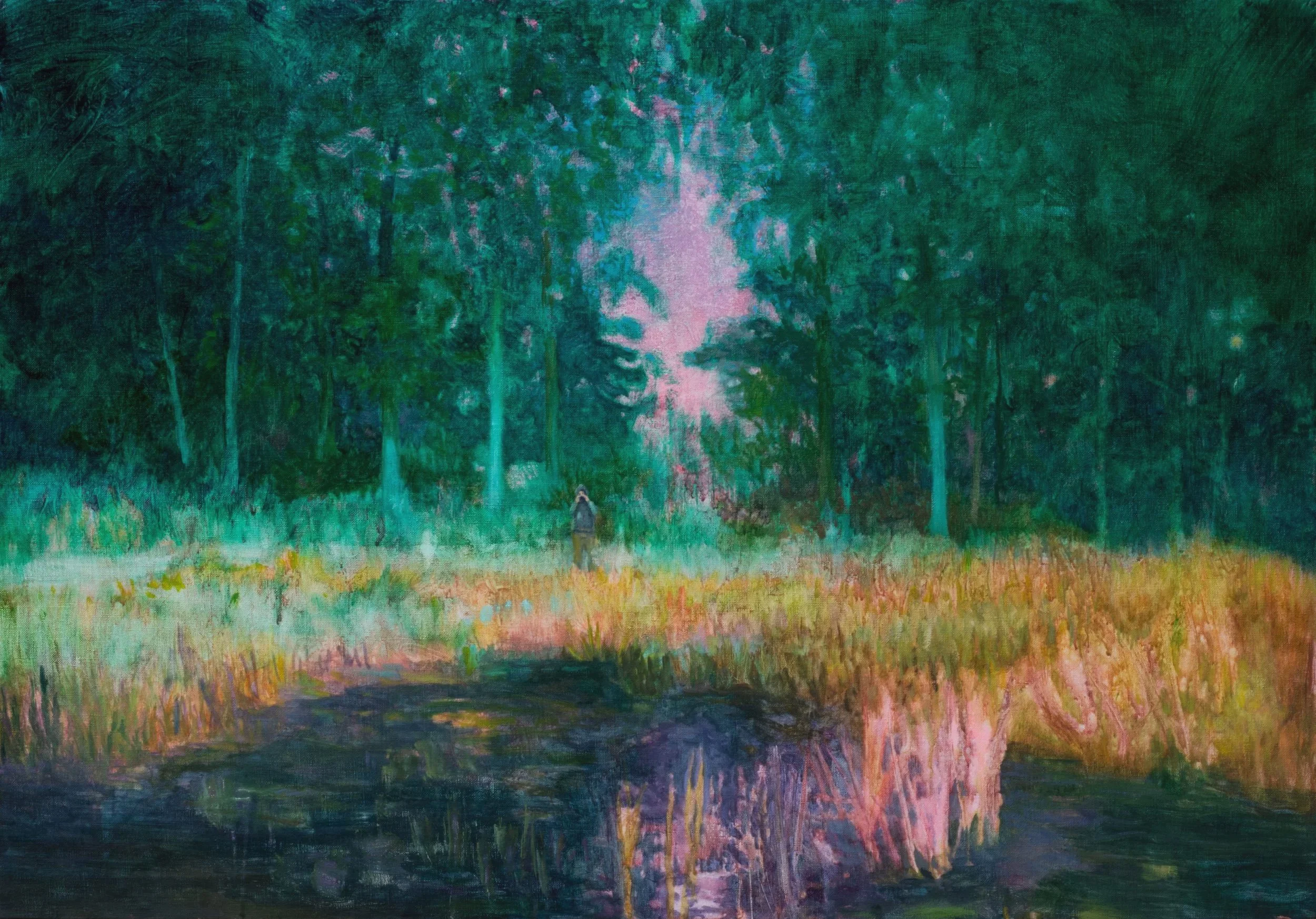 PORTE VOIX (2026)
oi on canvas , 116 x 81 cm