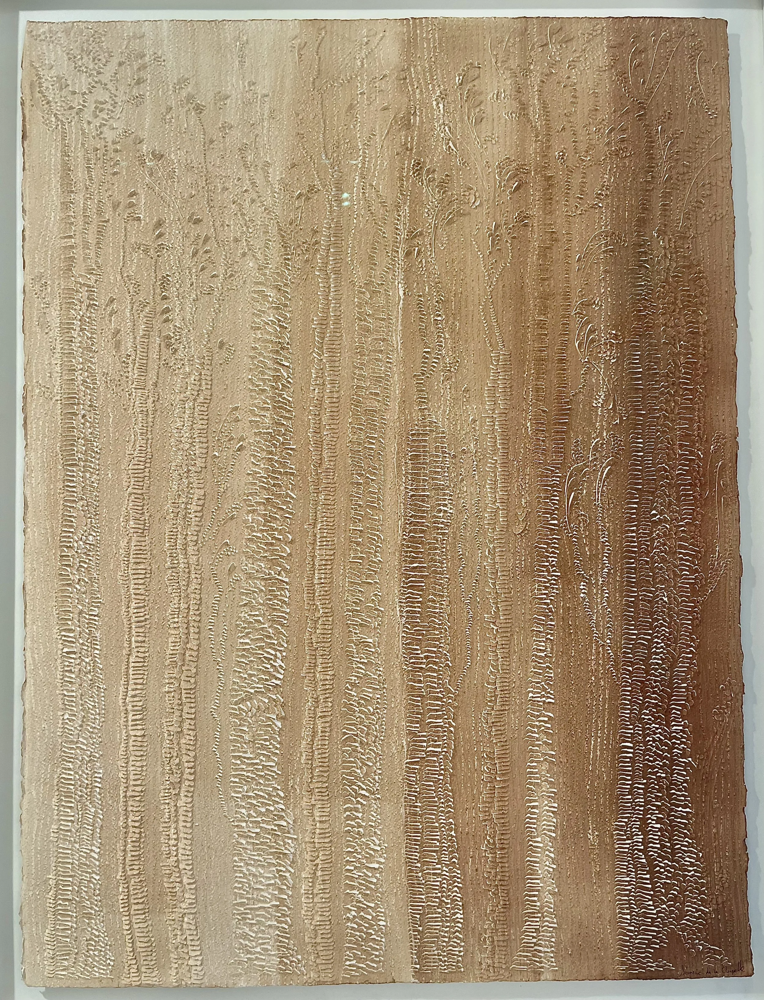 "Foret III "
119 x 88 cm
Bas-relief and acrylic on paper