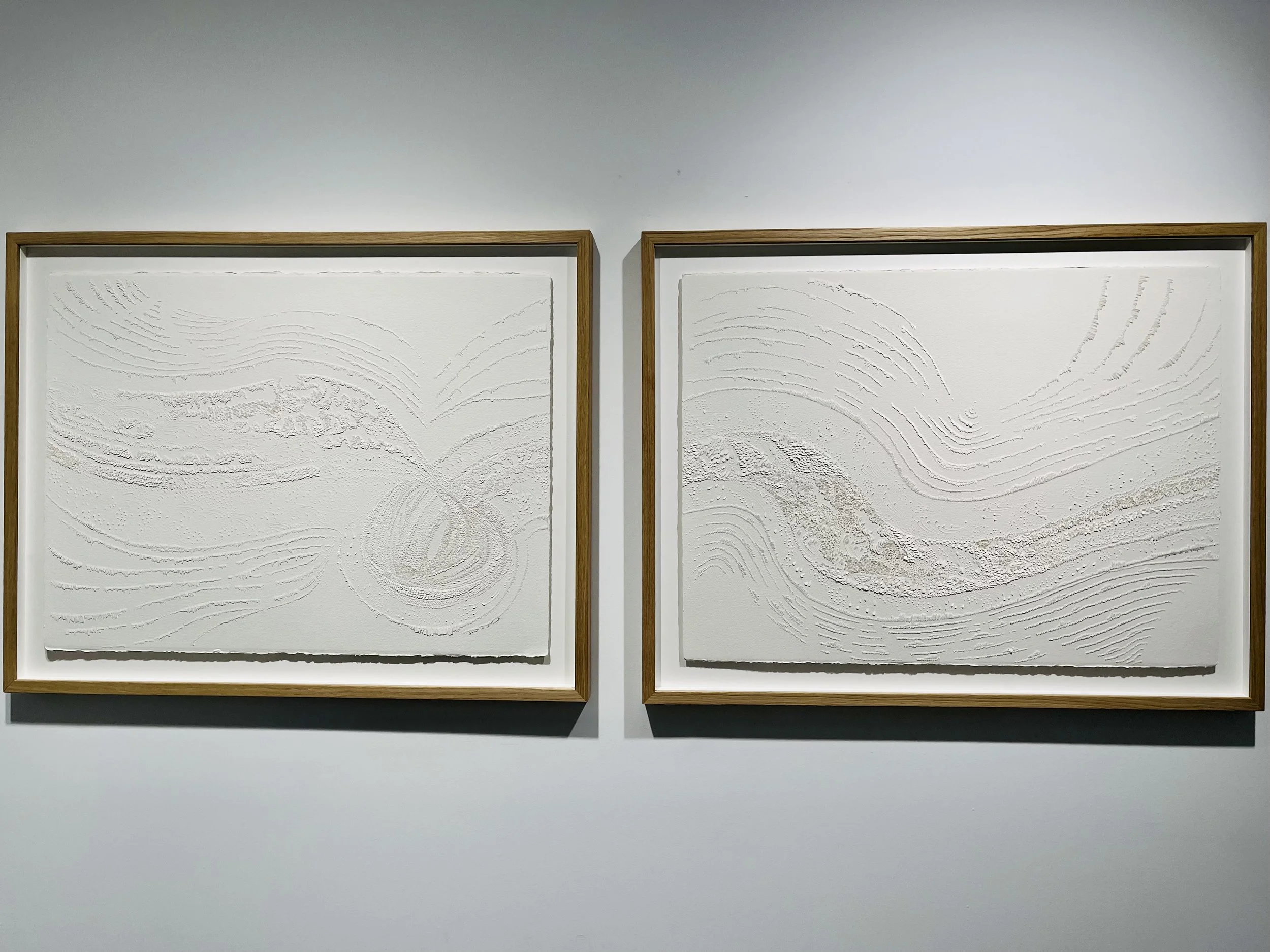 "Released Harmony" Diptych
2 x (65 x 84 cm)
Bas-relief on paper (private collection)