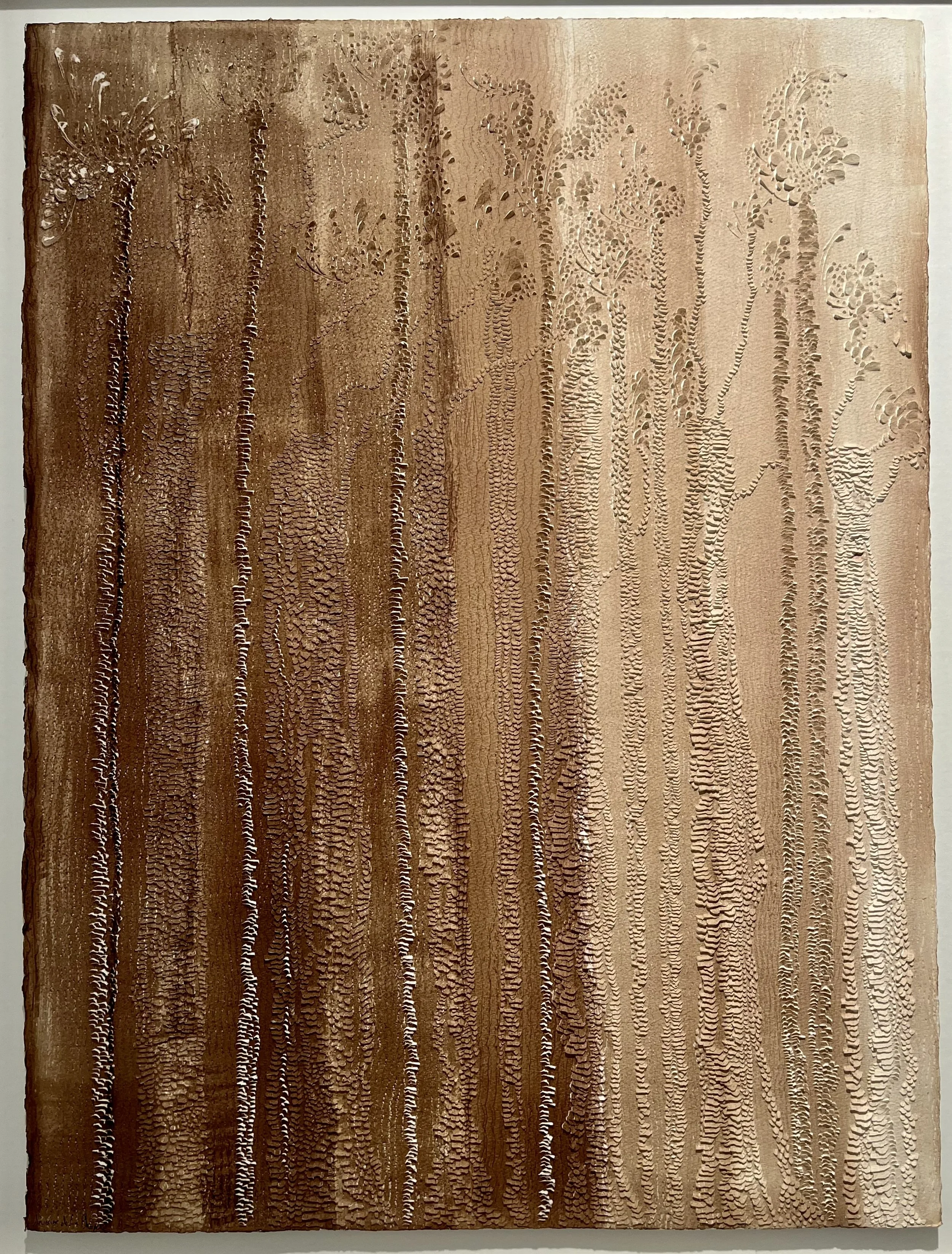 "Foret I "
119 x 88 cm
Bas-relief and acrylic on paper