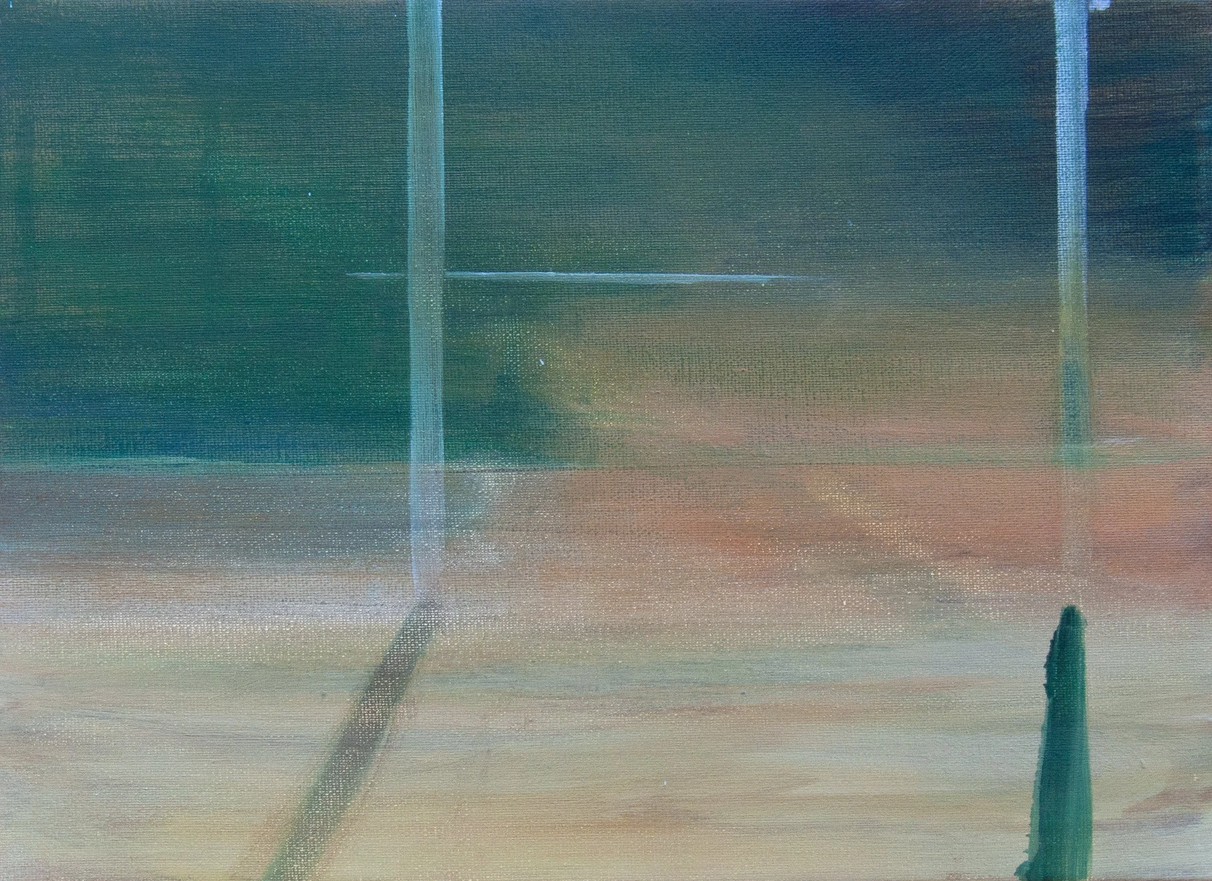 DÉPLACEMENT 
oil painting , 24 x 33 cm