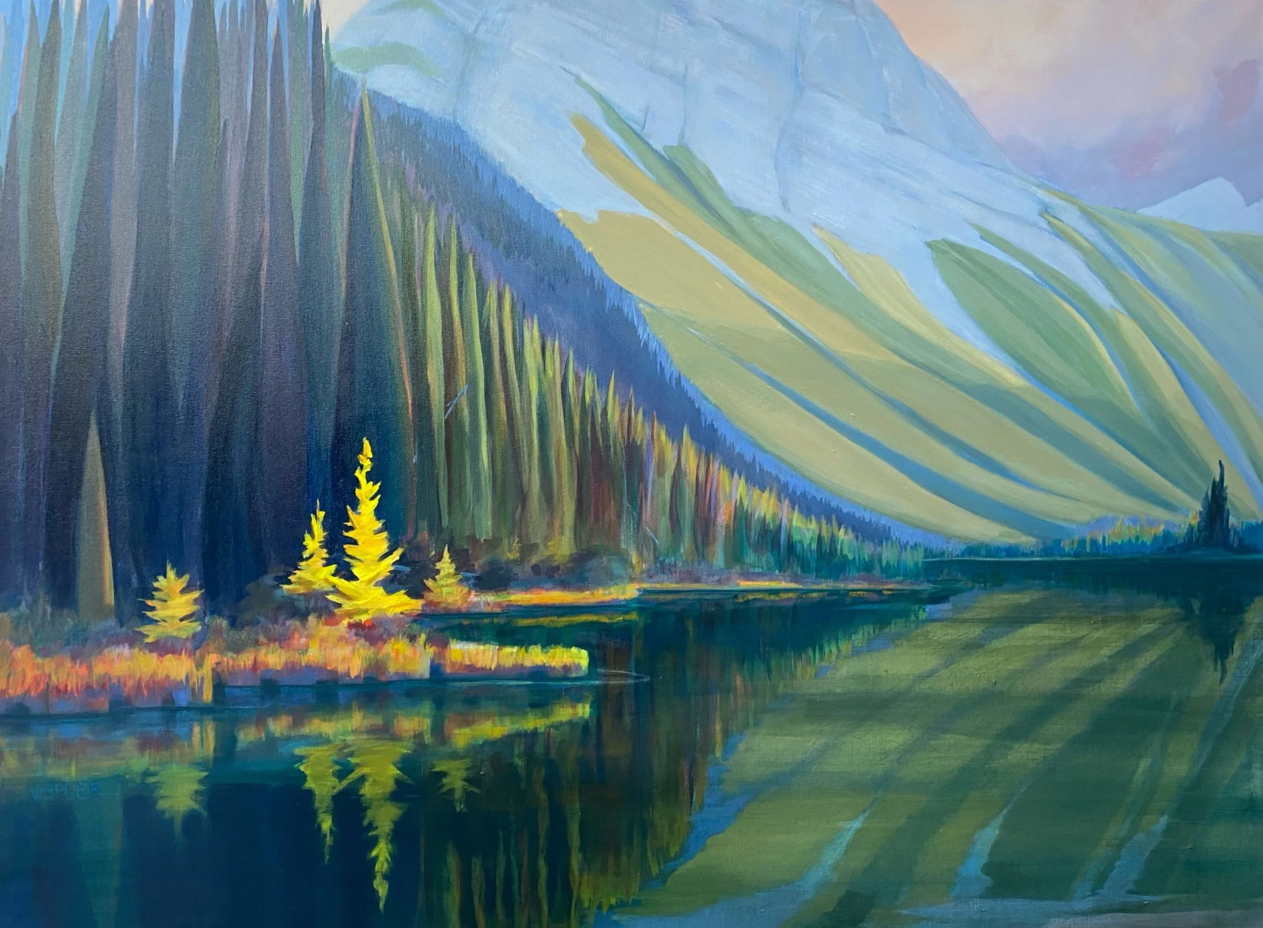 “Golden Silence”
Acrylic on canvas
48” x 36”
$3900
Available at Alpine Echo Gallery, Revelstoke BC
Alpineechogallery.com