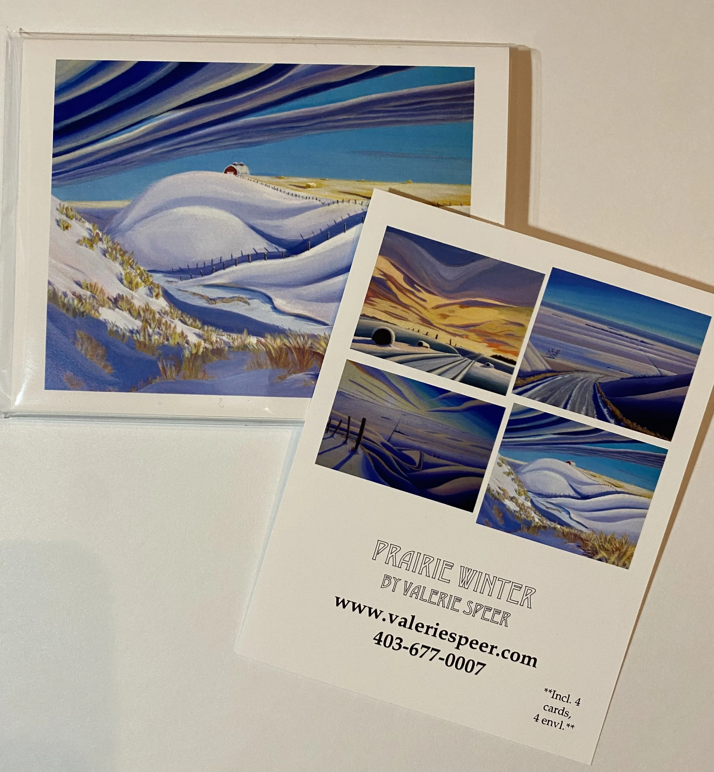 Winter Prairie Art Card Set