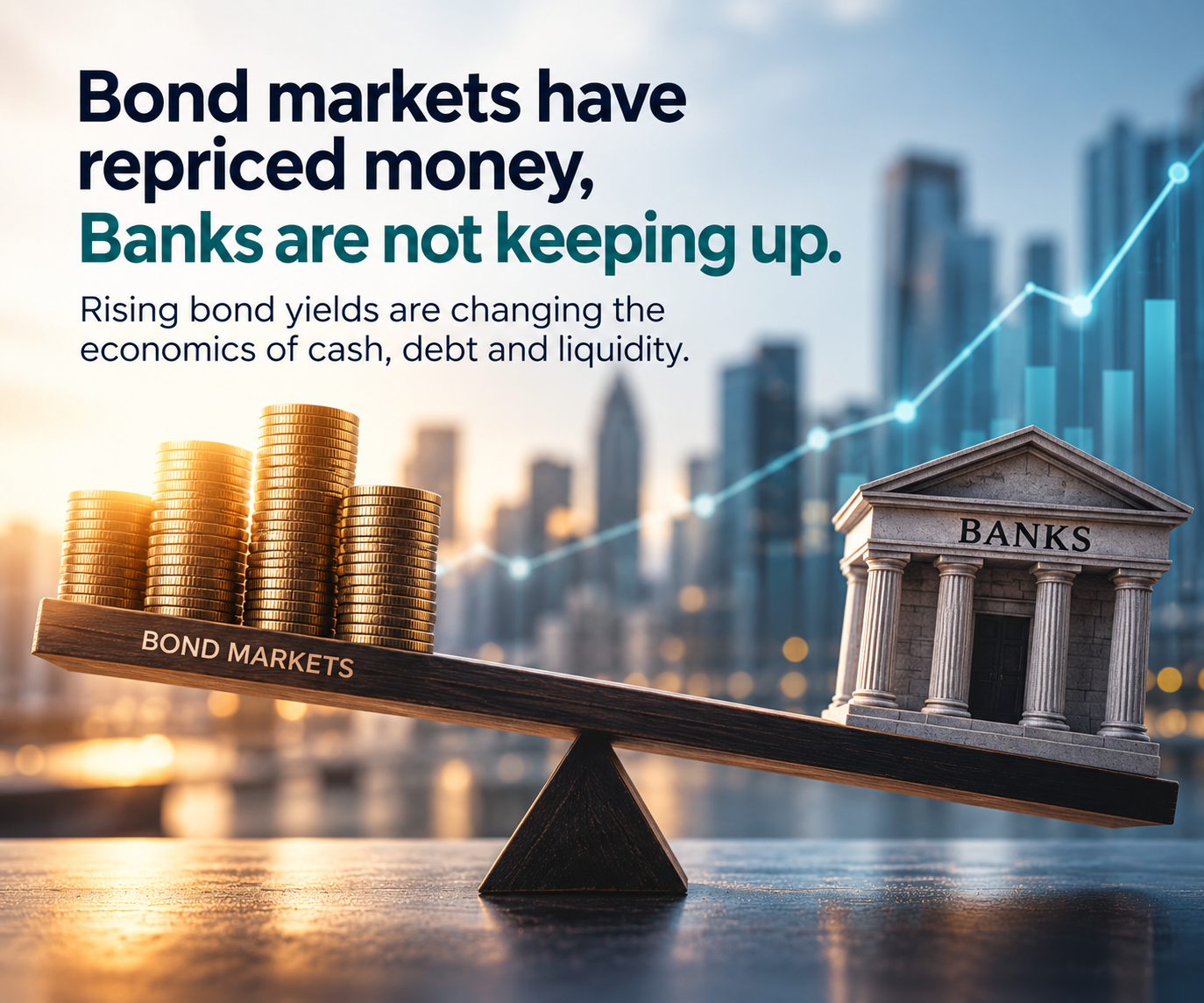 Bond markets have repriced money, Banks are not keeping up