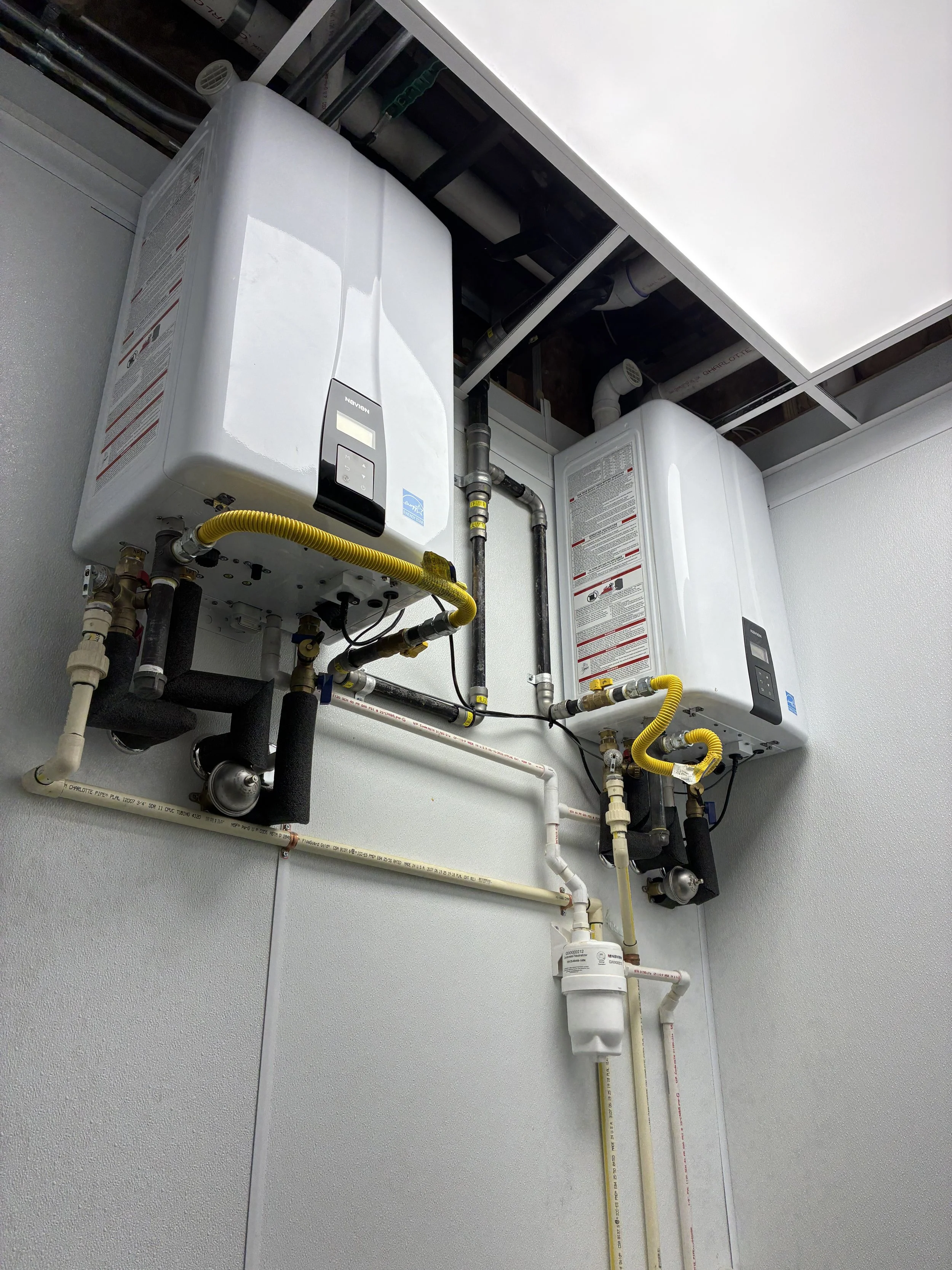 Tankless water heater installation by Plumb Quick in Plano Texas
