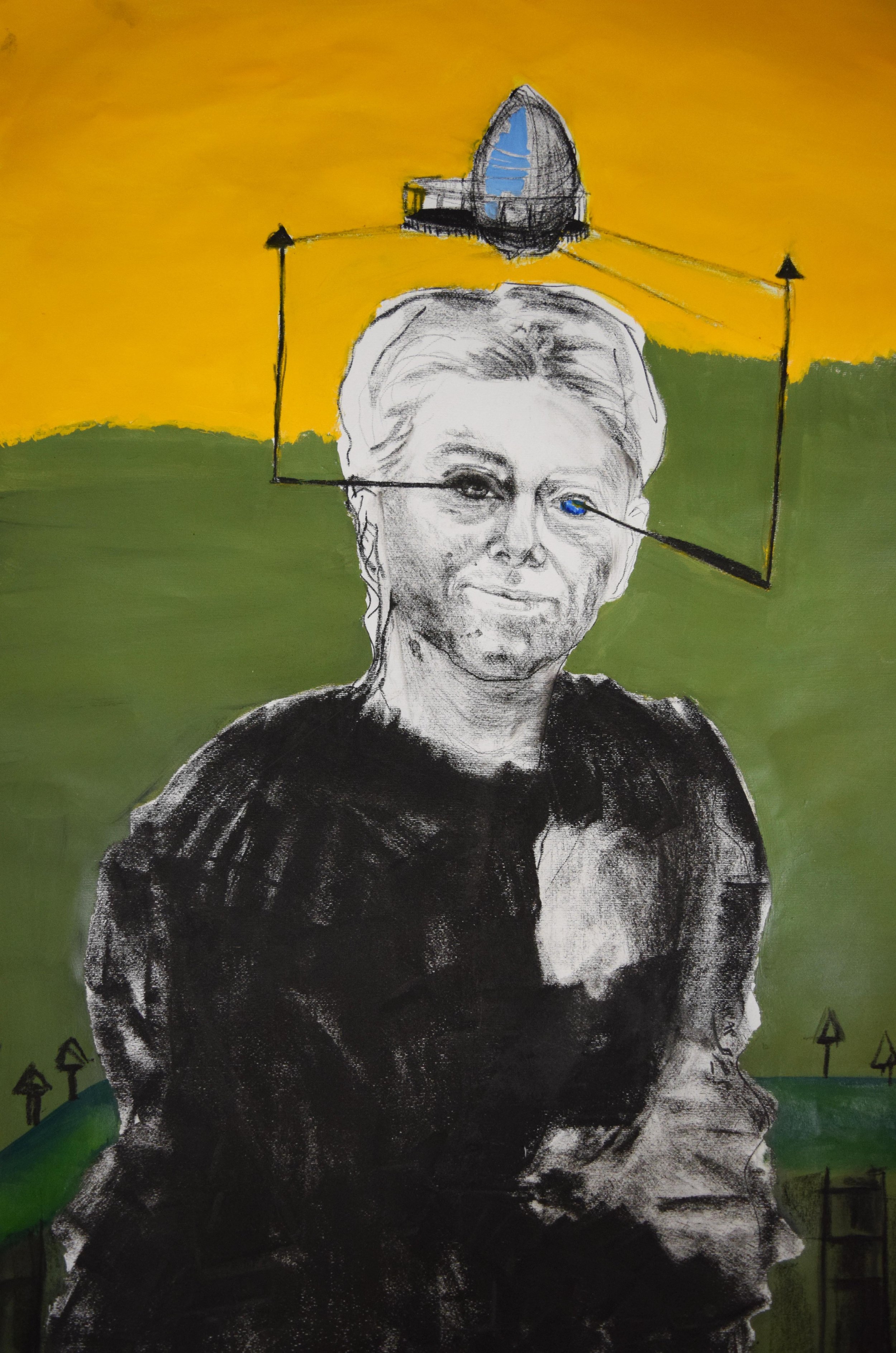 Mixed Media on Cardboard -
Dimensions: 70 x 50 cm