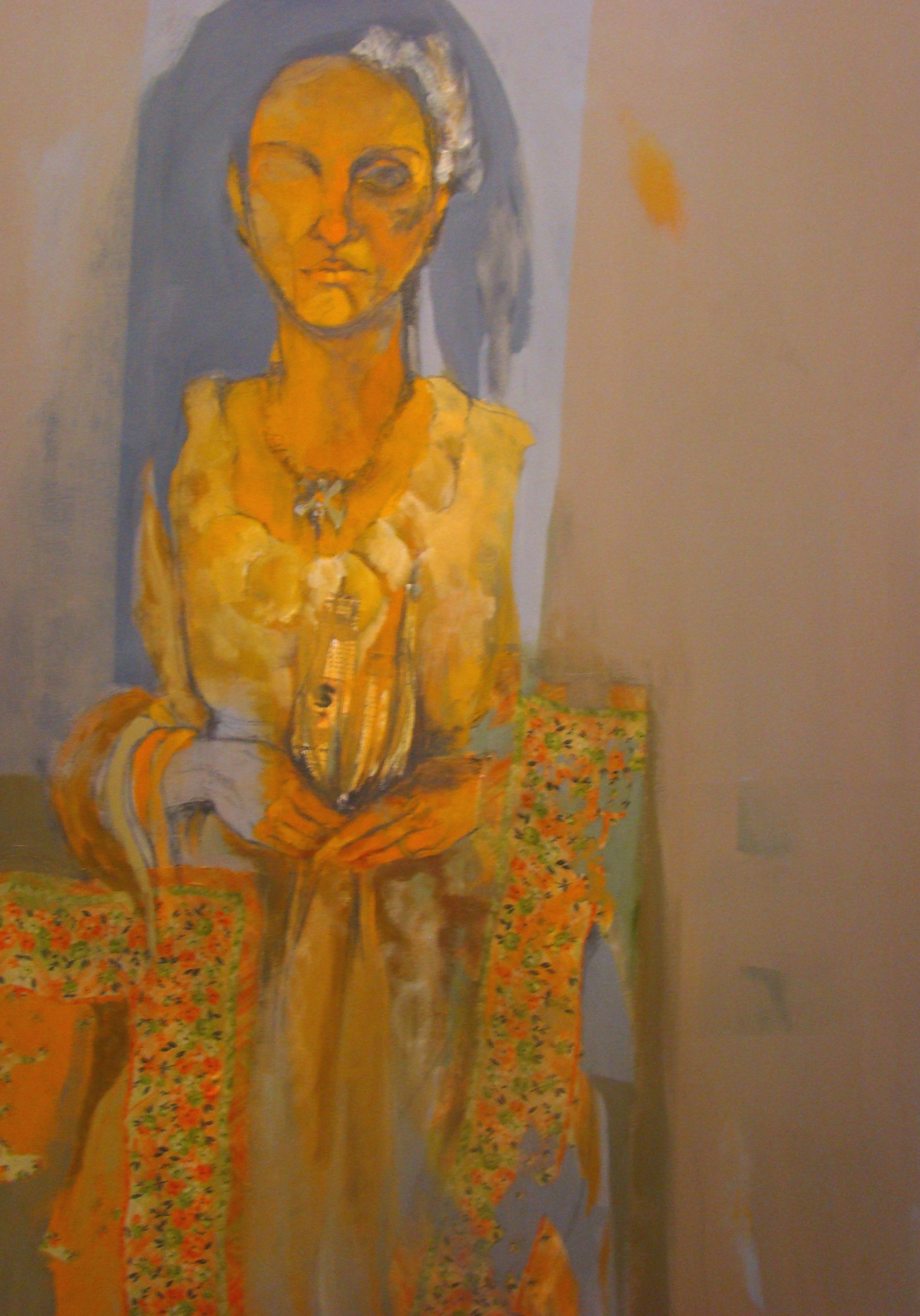 Mixed media on wood board - Dimensions: 120x80 cm