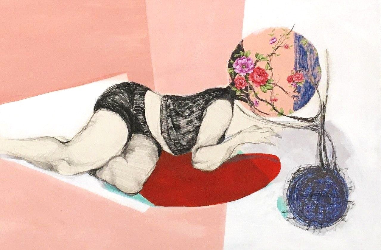 Mixed Media on Cardboard -
Dimensions: 40 x 30 cm