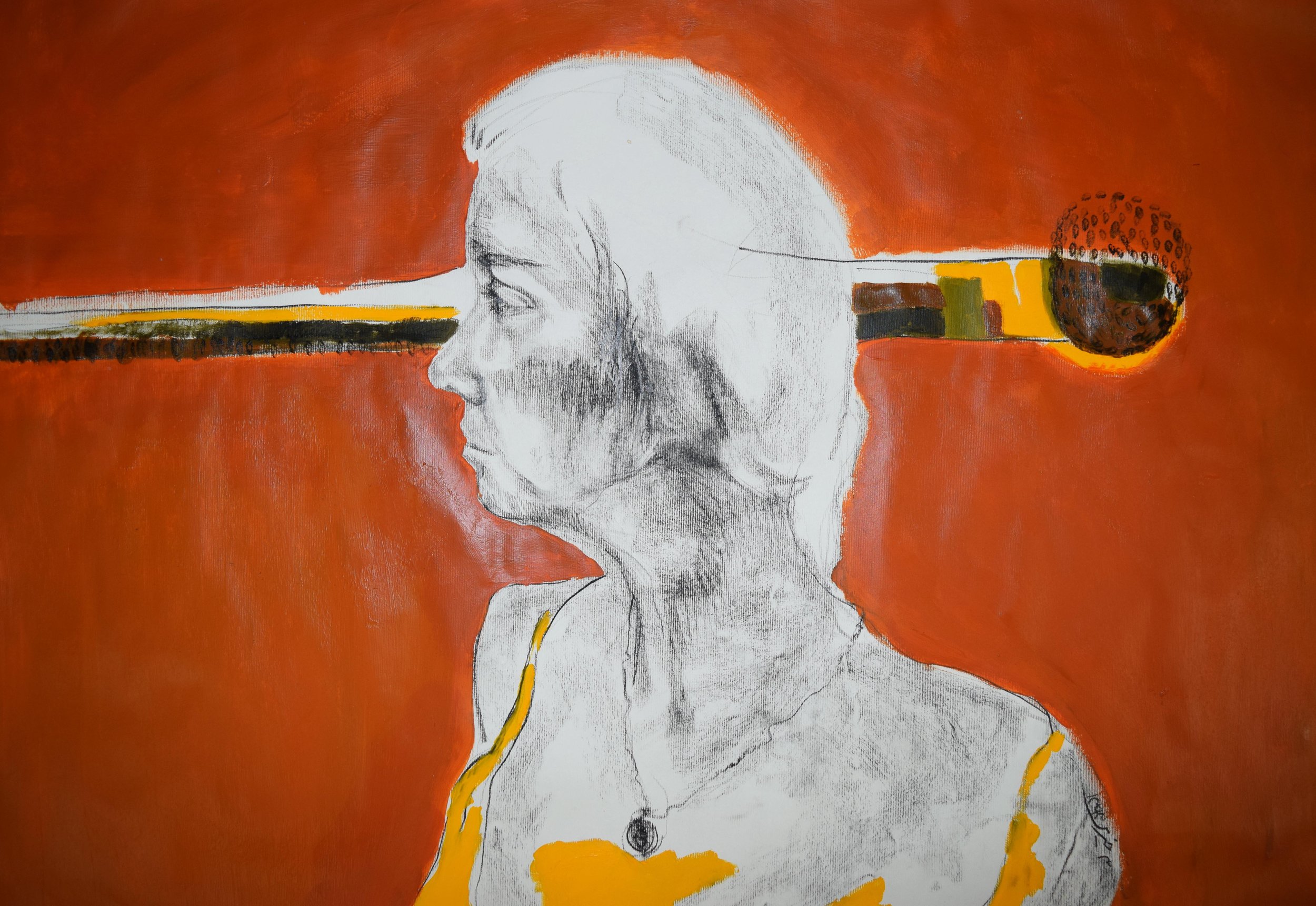 Mixed Media on Cardboard -
Dimensions: 50 x 70 cm