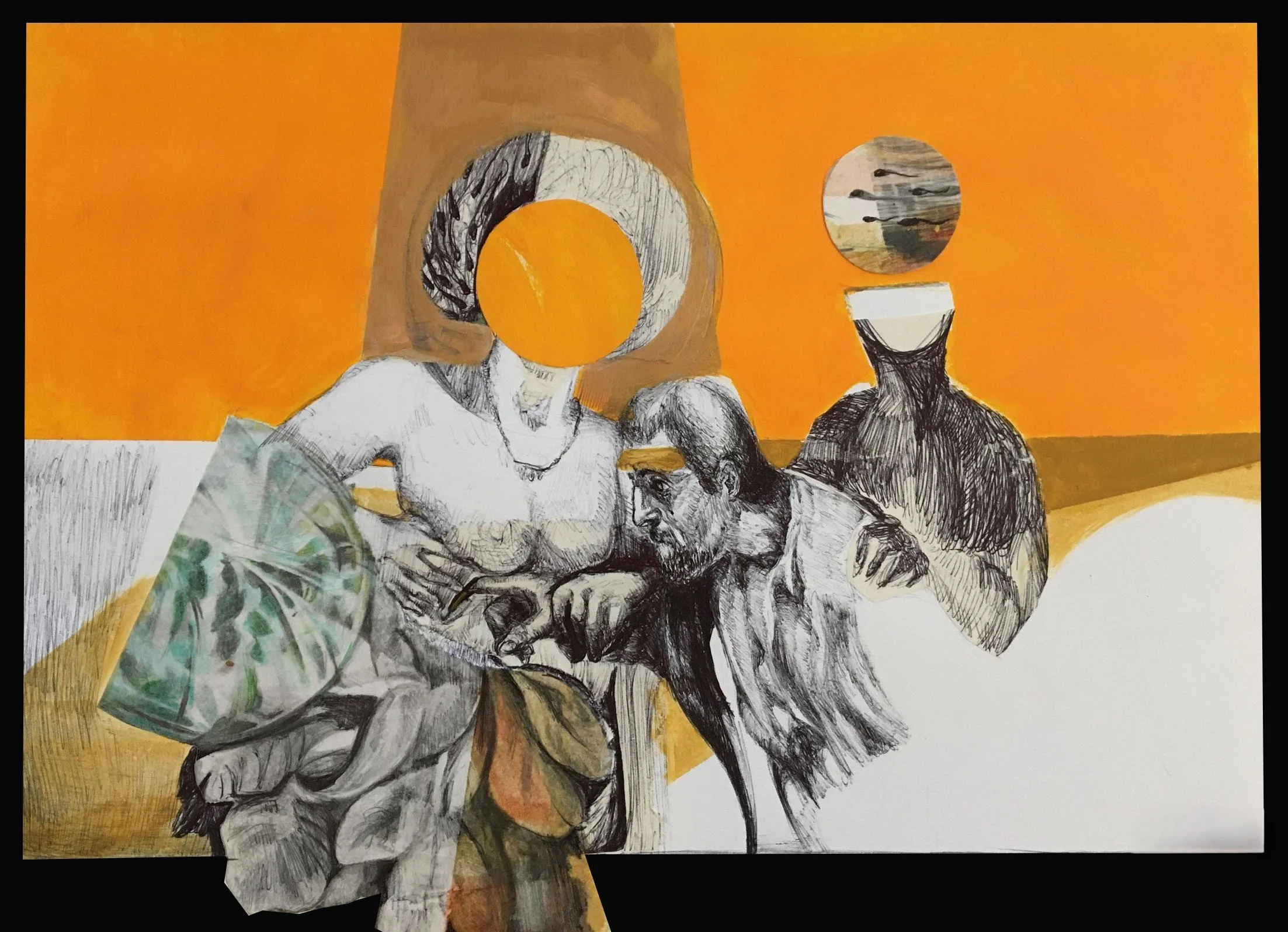 Mixed Media on Cardboard - Dimensions: 40x30cm