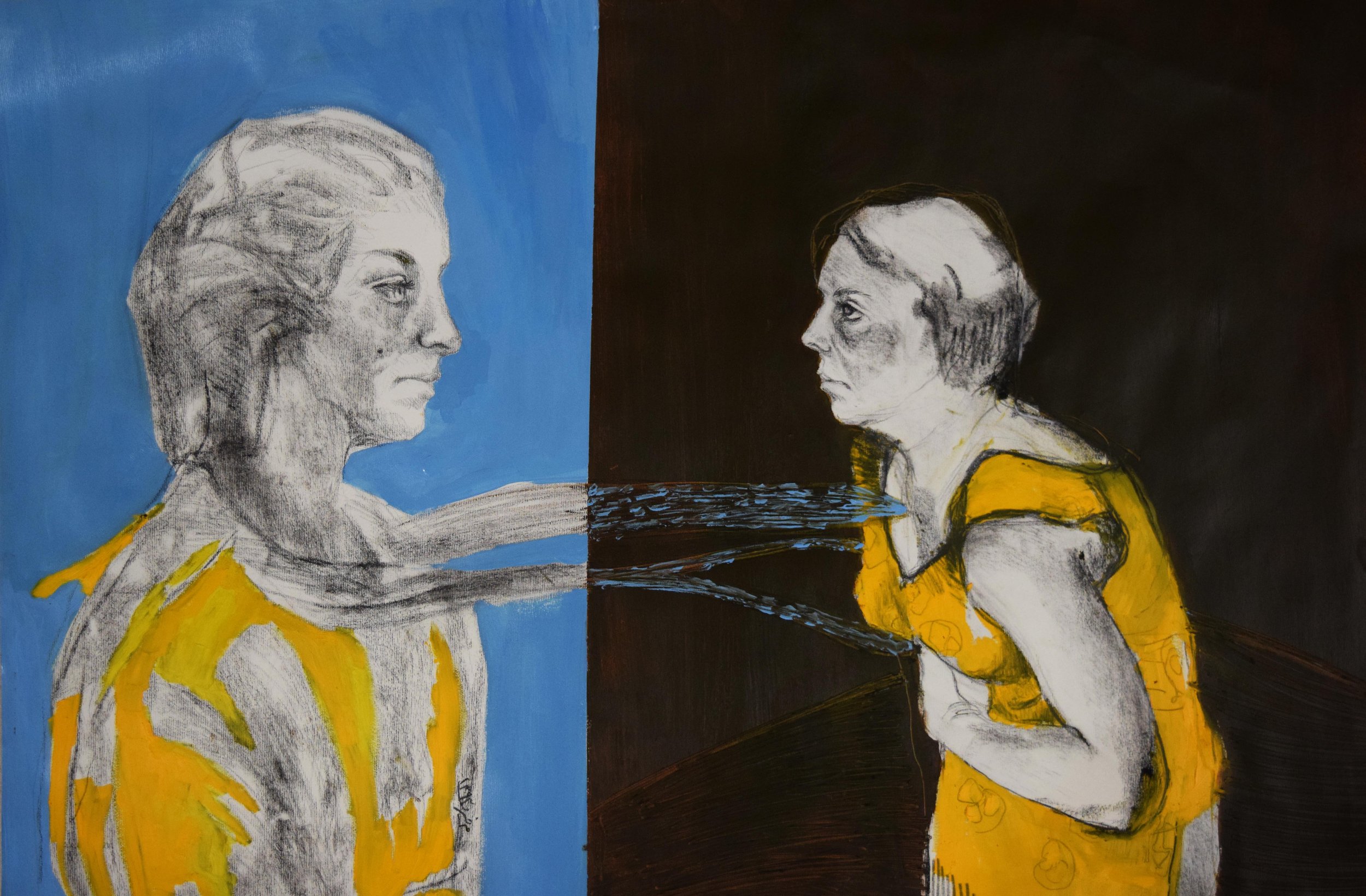 Mixed Media on Cardboard -
Dimensions: 50 x 70 cm