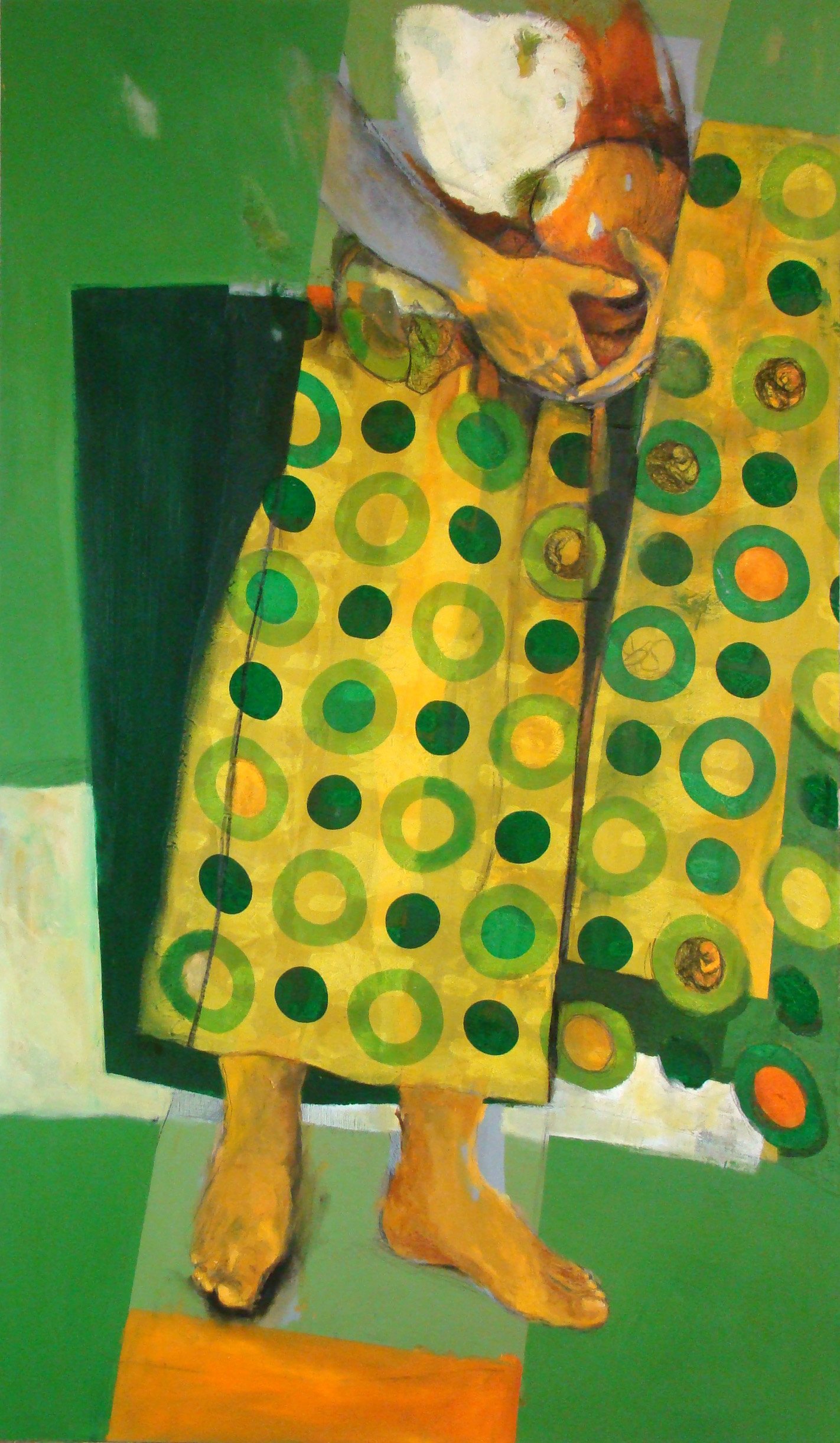 Mixed media on wood board - Dimensions: 120x80 cm