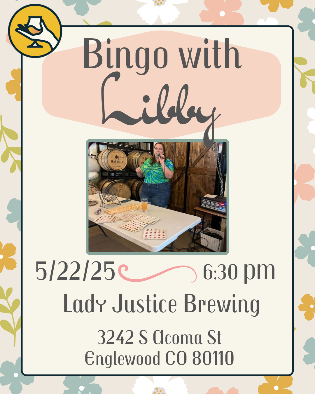 Bingo with Libby at Lady Justice!