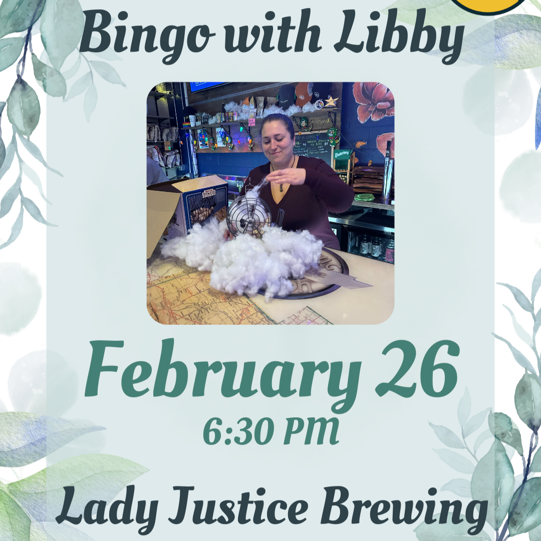 Bingo with Libby at Lady Justice!