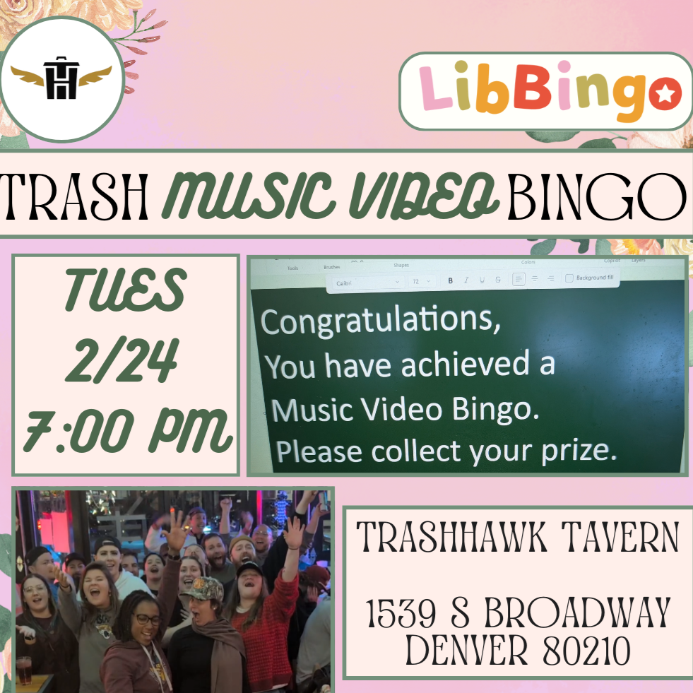 Music Video Trash Bingo! 