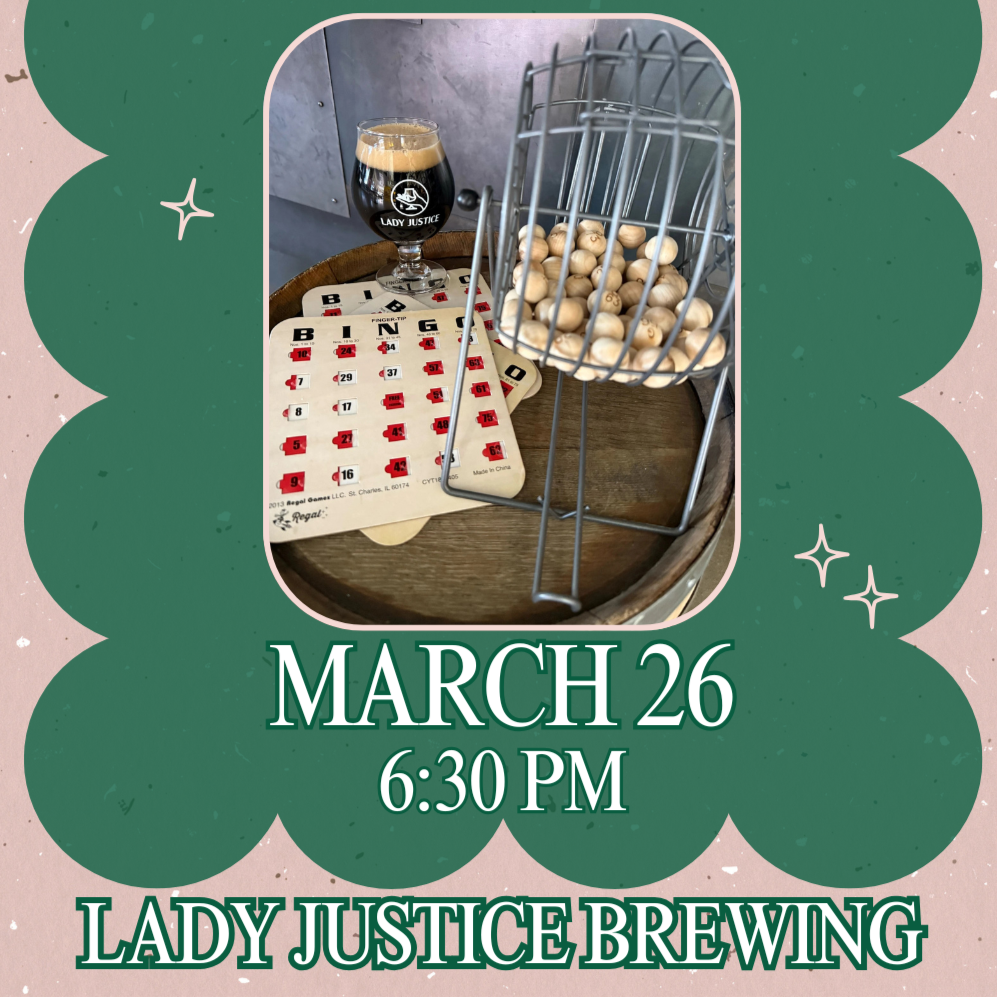 Bingo with Libby at Lady Justice! 