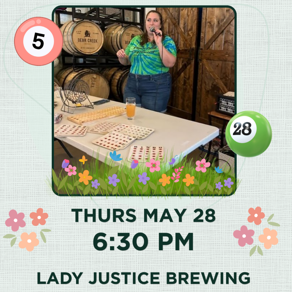 Bingo with Libby at Lady Justice!