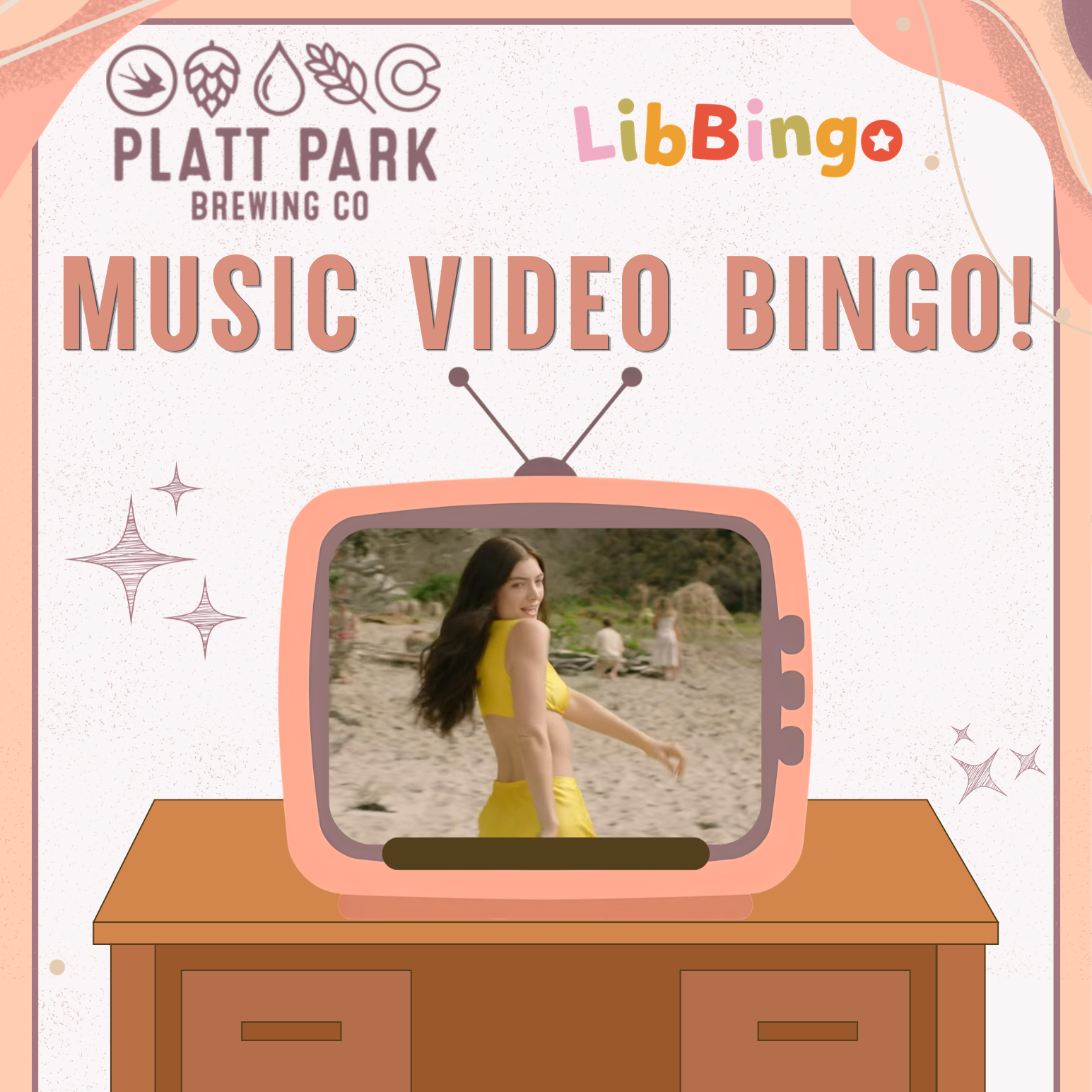Platt Park Brewing Music Video Bingo! 