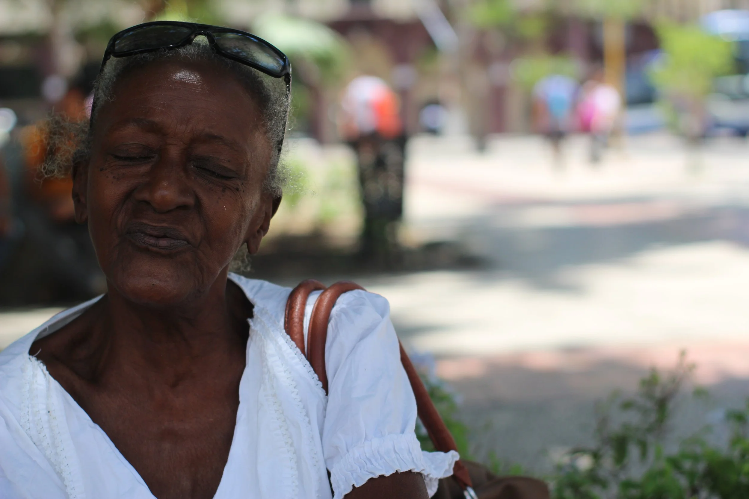 Grandma in Central Park, Havana.JPG