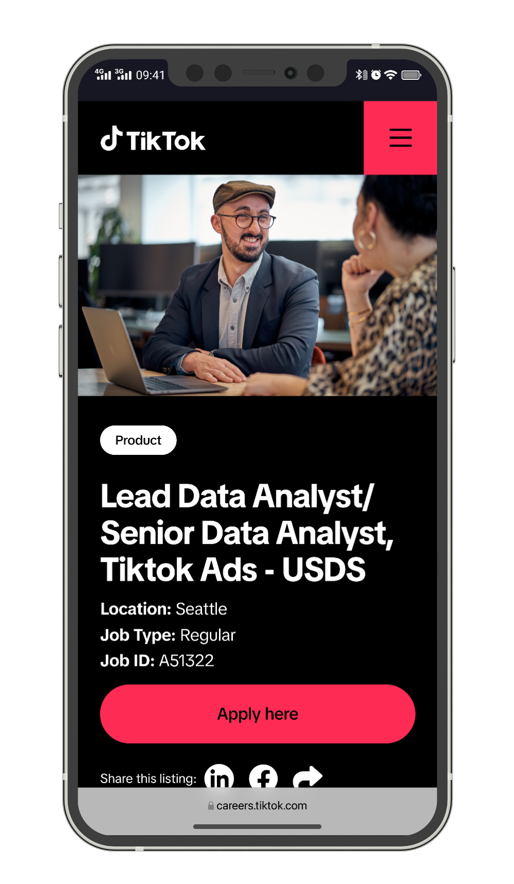 TikTok EJD iPhone Mockup