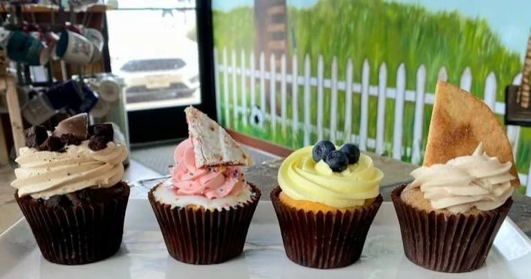 cupcakes from dessert shop in Athens, TX