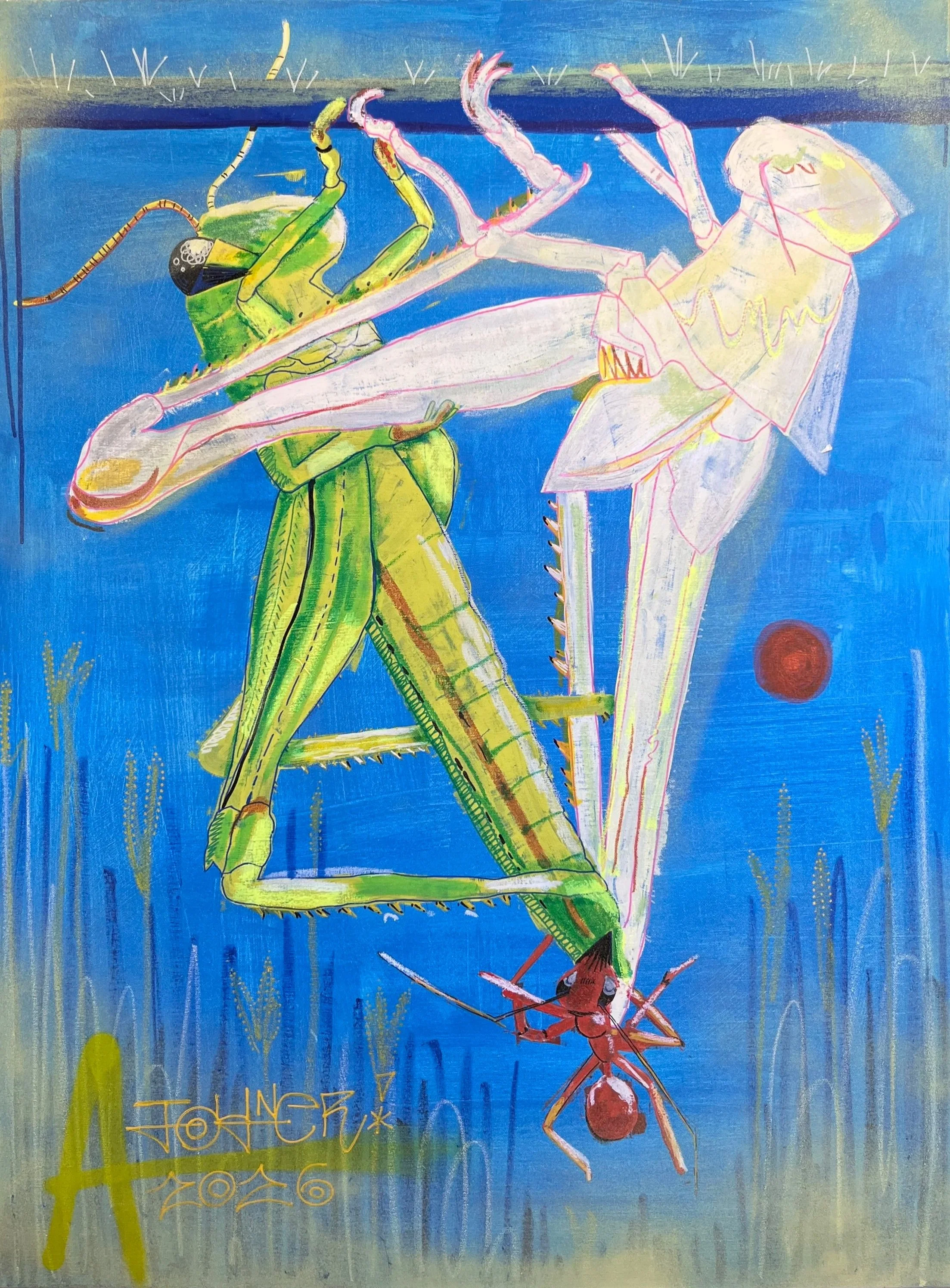 Harvest Shell, mixed media