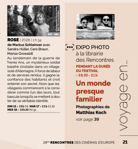 Rencontres des cinémas européens 2026