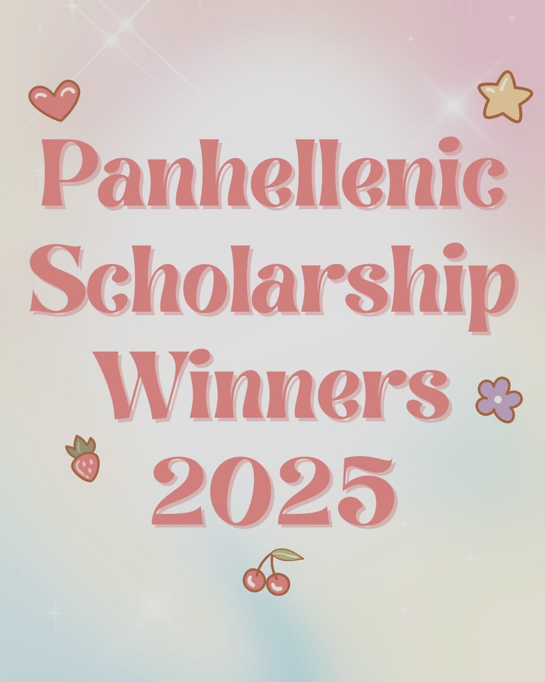 PANHELLENIC SCHOLARSHIP WINNERS 2025 🍭🎓

Congratulations to our two scholarship winners for 2025! We are so proud of your academic achievements, and everything you have and will achieve during your time in Panhellenic! ✨

#sorority&nbsp;#sororityli